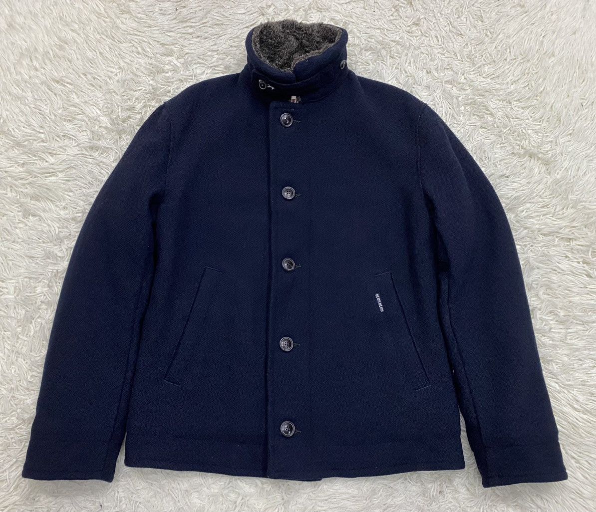 Blue Blue Japan Blue Blue Japan Quilted Wool Blend Jacket Size US M / EU 48-50 / 2 - 1 Thumbnail