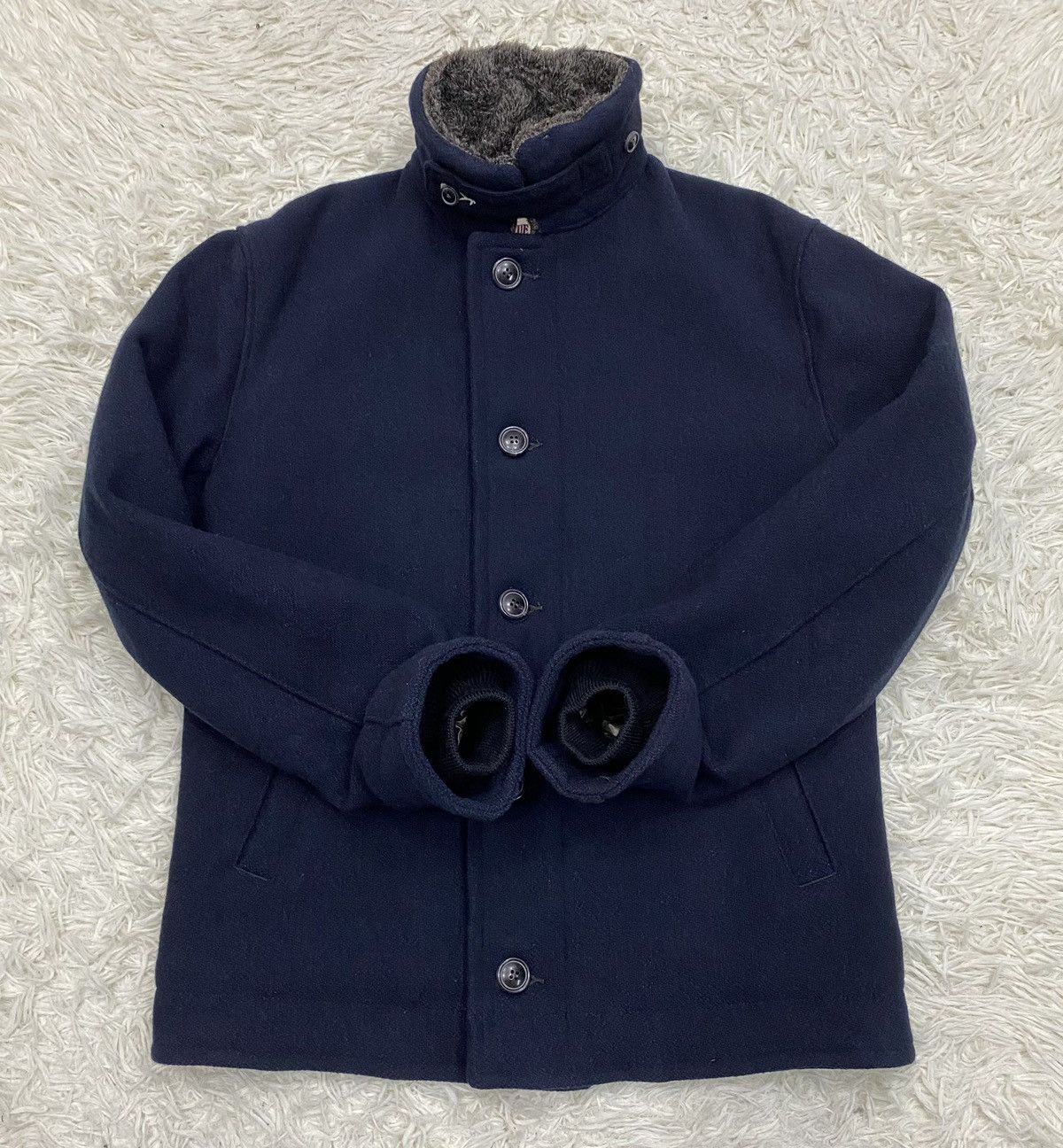 Blue Blue Japan Blue Blue Japan Quilted Wool Blend Jacket Size US M / EU 48-50 / 2 - 6 Thumbnail
