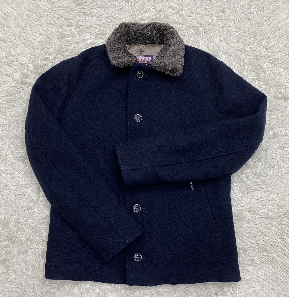 Blue Blue Japan Blue Blue Japan Quilted Wool Blend Jacket Size US M / EU 48-50 / 2 - 5 Thumbnail