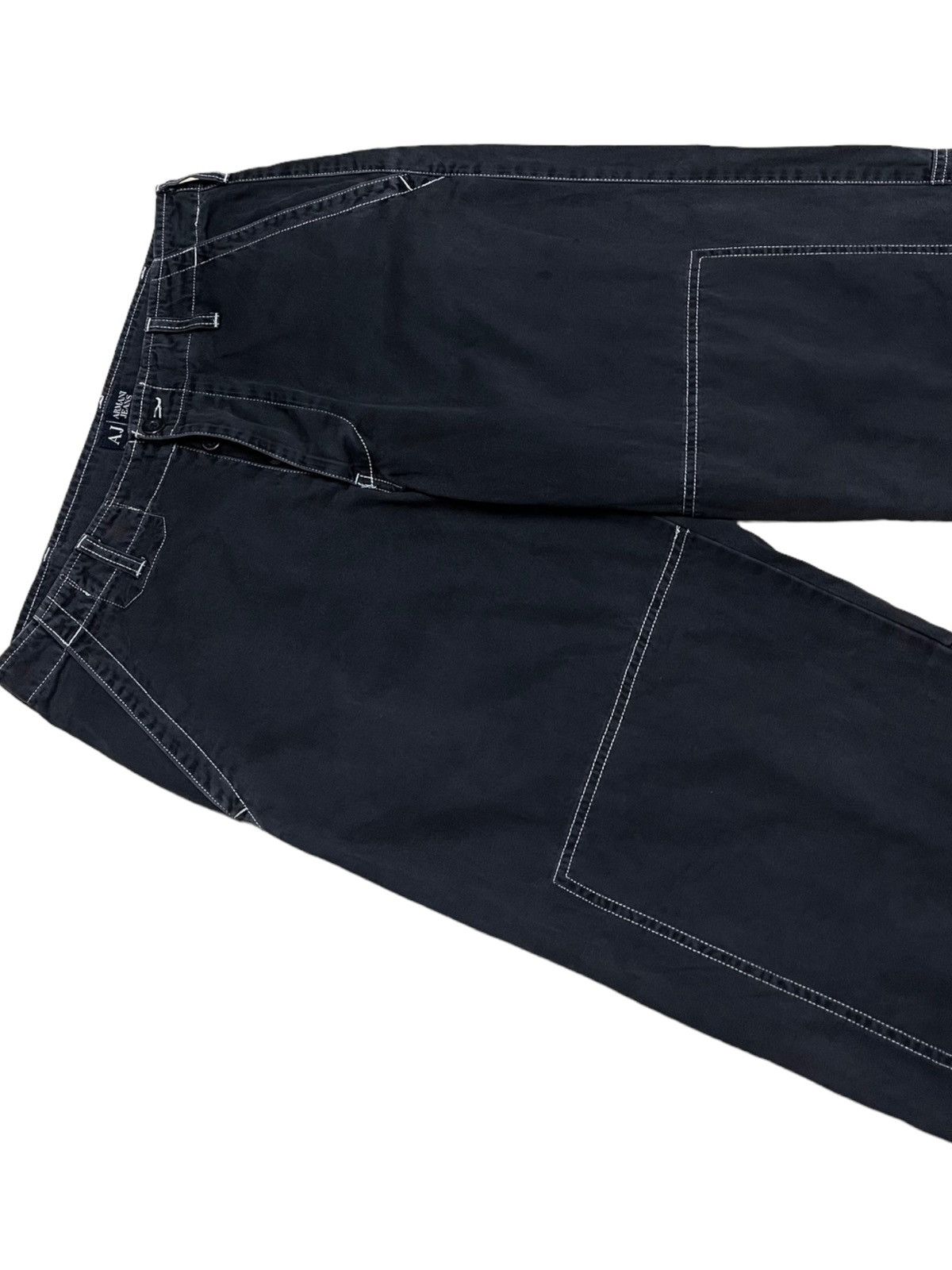 Armani × Vintage Vintage Armani Double Knee Sunfaded Pant Size US 32 / EU 48 - 4 Thumbnail