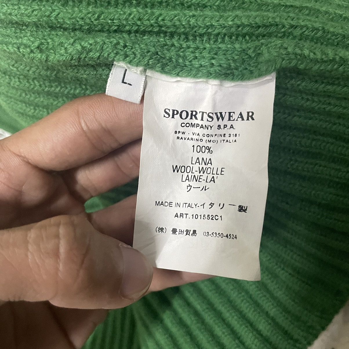 Stone Island 💥AW02 STONE ISLAND RIBBED TURTLENECK KNITWEAR SWEATER Size US L / EU 52-54 / 3 - 8 Thumbnail