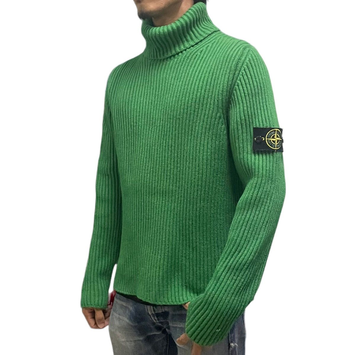 Stone Island 💥AW02 STONE ISLAND RIBBED TURTLENECK KNITWEAR SWEATER Size US L / EU 52-54 / 3 - 3 Thumbnail