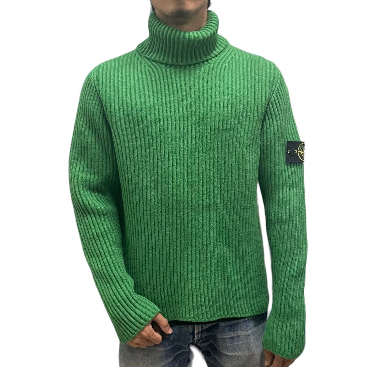 Stone Island 💥AW02 STONE ISLAND RIBBED TURTLENECK KNITWEAR SWEATER Size US L / EU 52-54 / 3 - 2 Thumbnail