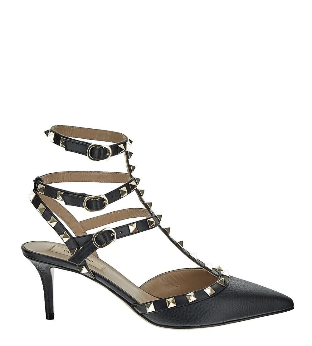 Valentino Garavani Rockstud Caged ankle strap pumps