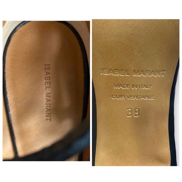 Isabel Marant NIB Isabel Marant Paw Black Leather Heeled Sandals size 38 E Size US 8 / IT 38 - 10 Thumbnail