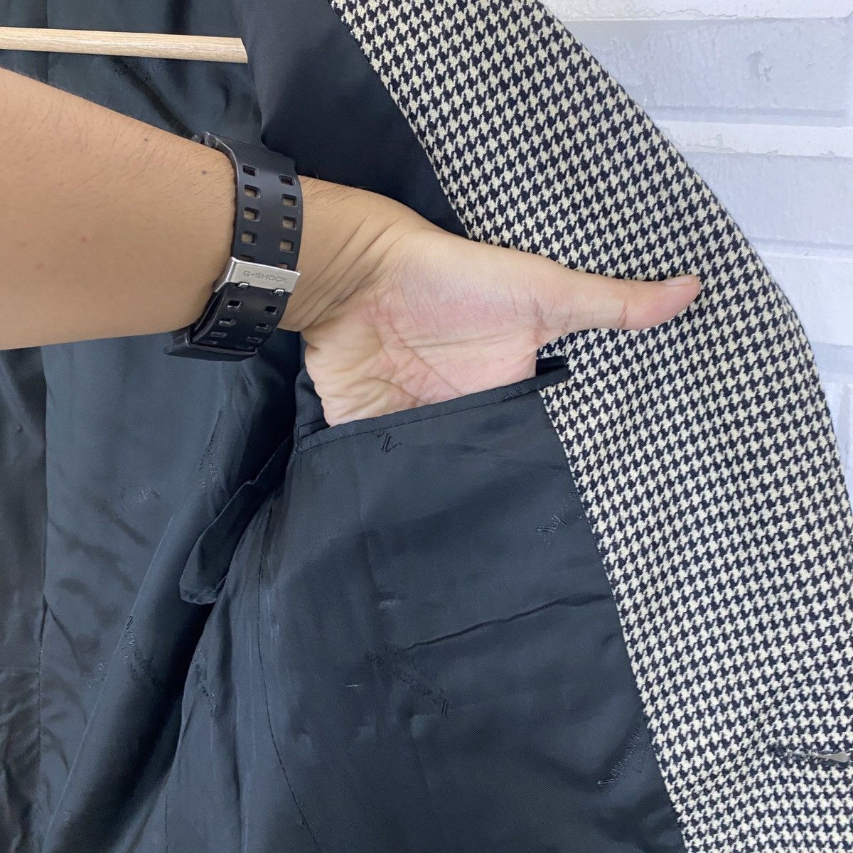 Aquascutum × Designer Aquascutum Houndstooth Blazer Size 40L - 20 Thumbnail
