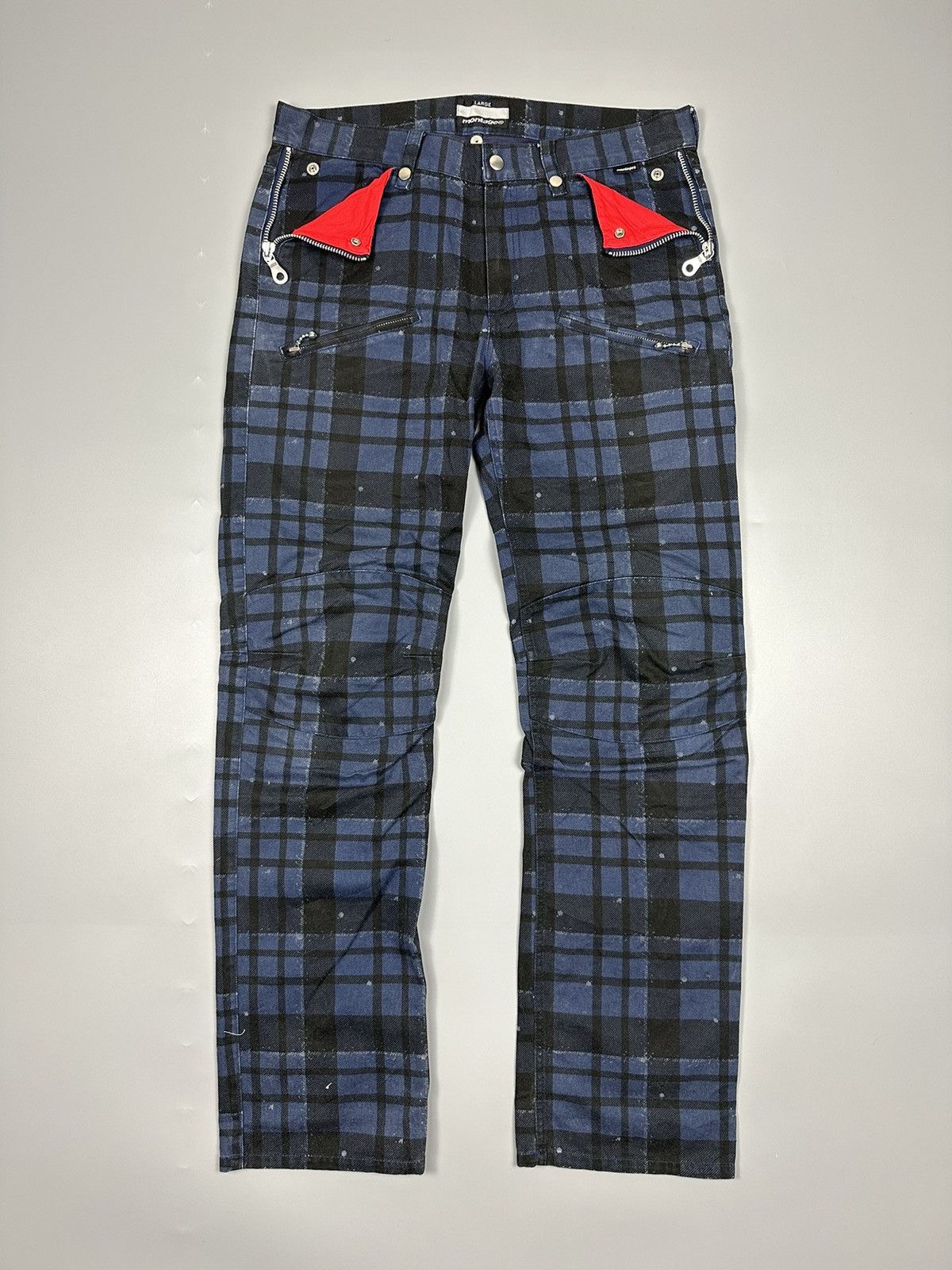 MONTAGE ZIPPER TARTAN PANT