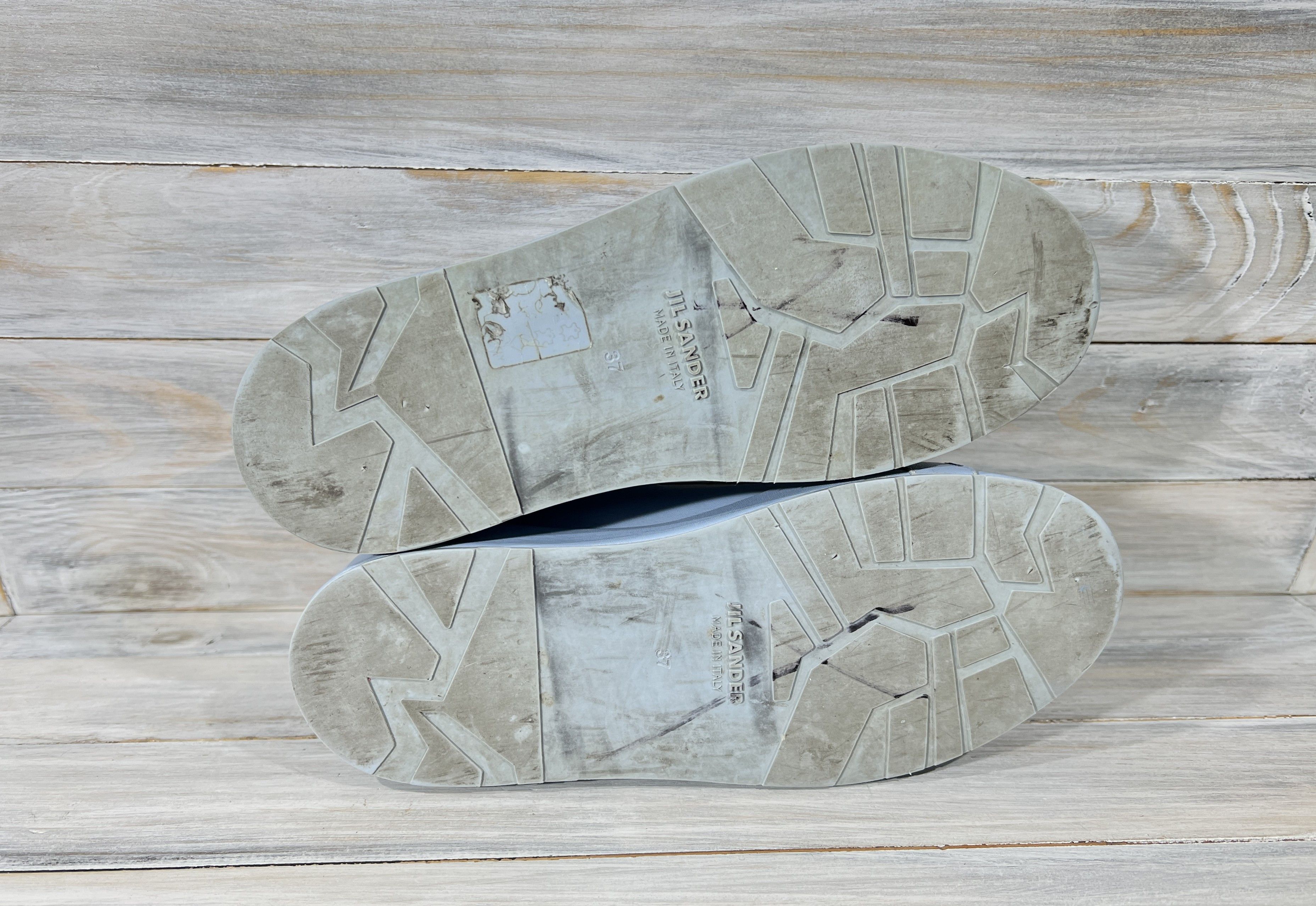 Jil Sander Jil Sander Monochrome Light Blue Leather Sneaker MadeInItaly Size US 6 / IT 36 - 9 Thumbnail