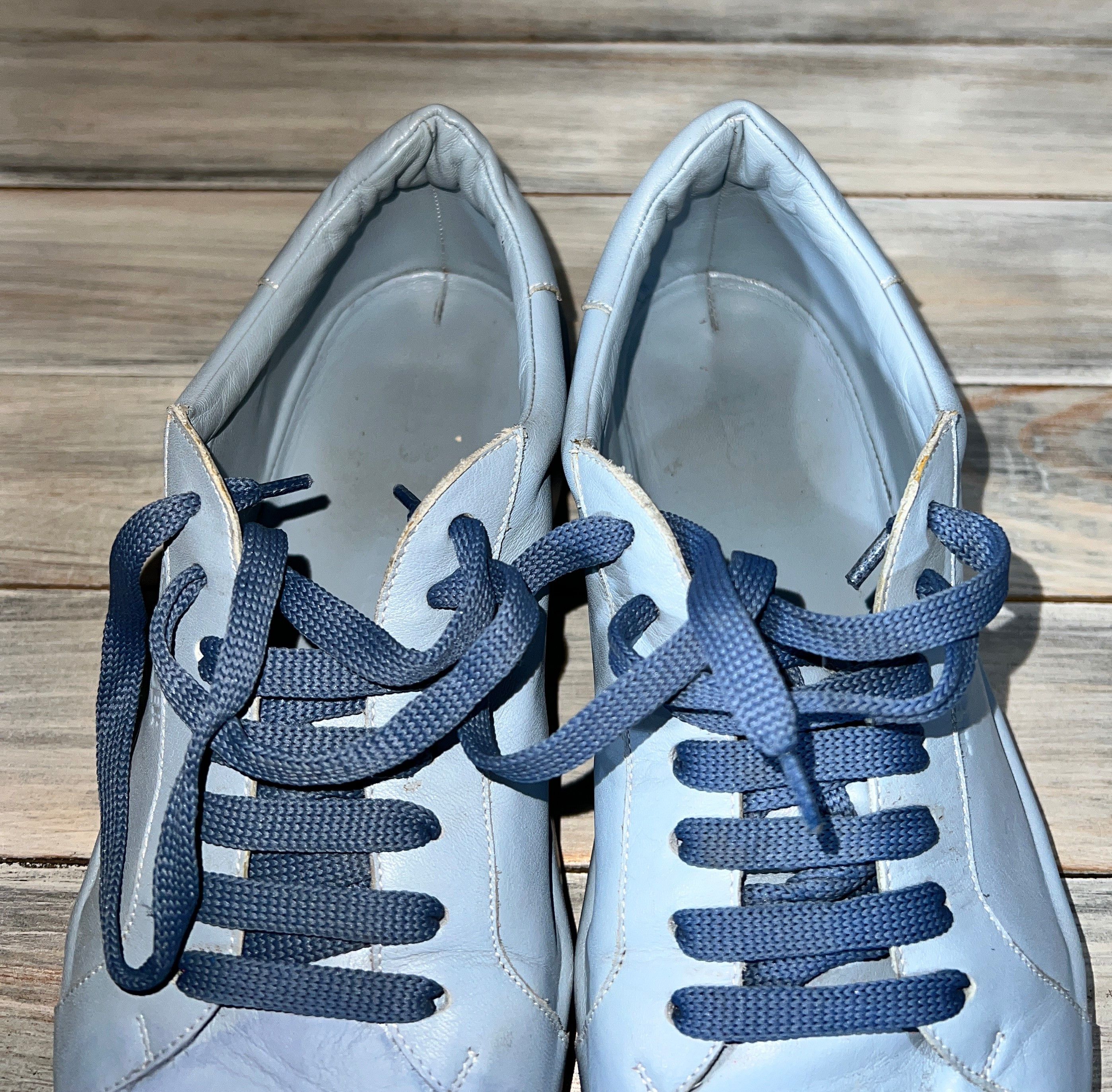 Jil Sander Jil Sander Monochrome Light Blue Leather Sneaker MadeInItaly Size US 6 / IT 36 - 10 Thumbnail