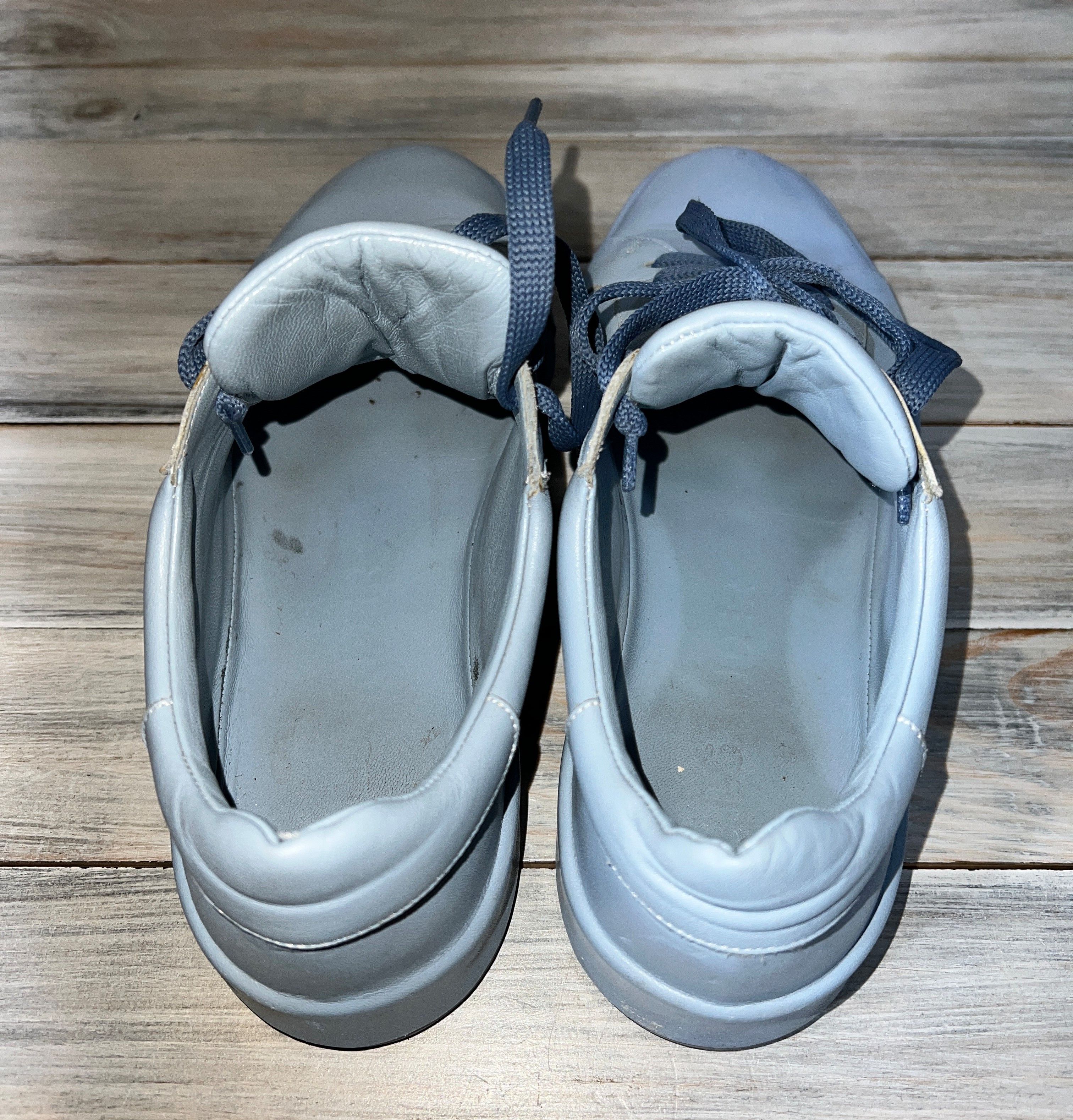 Jil Sander Jil Sander Monochrome Light Blue Leather Sneaker MadeInItaly Size US 6 / IT 36 - 11 Thumbnail