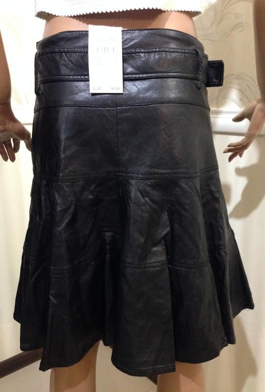 Other Black leather skirt ZABAIONE sz S Size 30" / US 8 / IT 44 - 5 Thumbnail