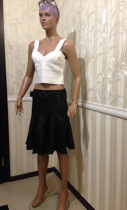 Other Black leather skirt ZABAIONE sz S Size 30" / US 8 / IT 44 - 2 Thumbnail
