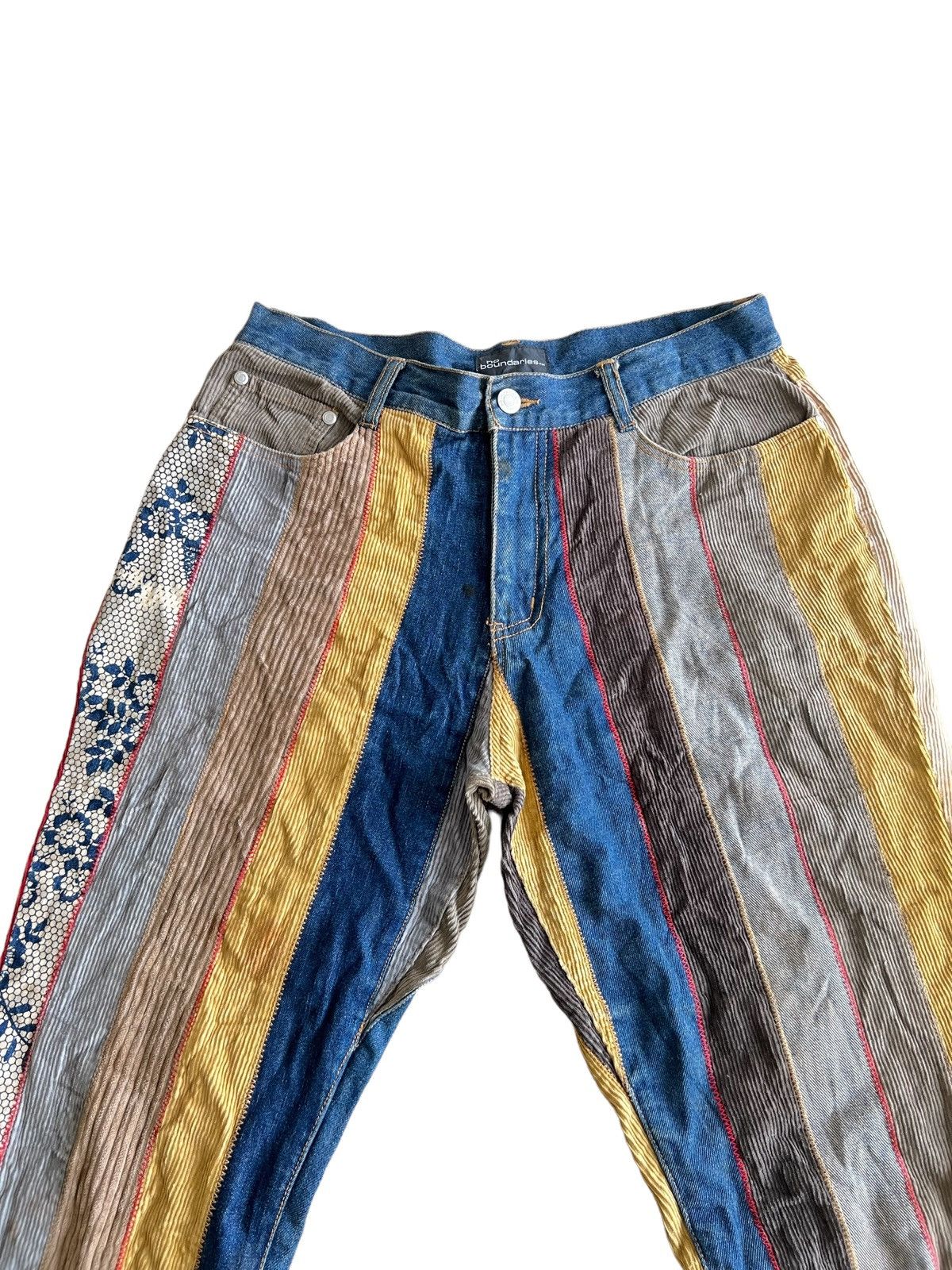 FDMTL RARE🔥Kapital Crazy No Boundaries Patchwork Flare Denim Size US 30 / EU 46 - 4 Thumbnail