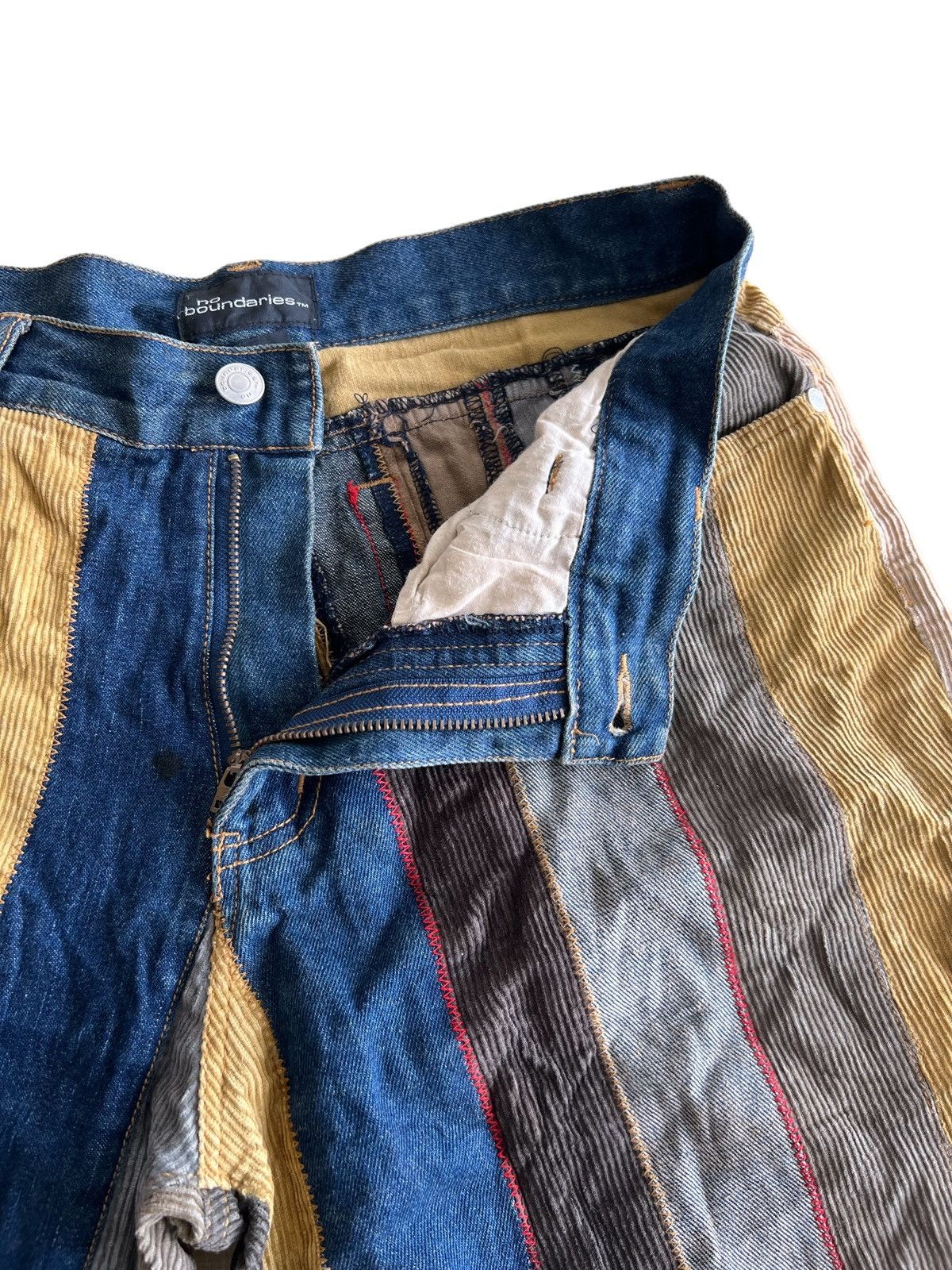 FDMTL RARE🔥Kapital Crazy No Boundaries Patchwork Flare Denim Size US 30 / EU 46 - 5 Thumbnail