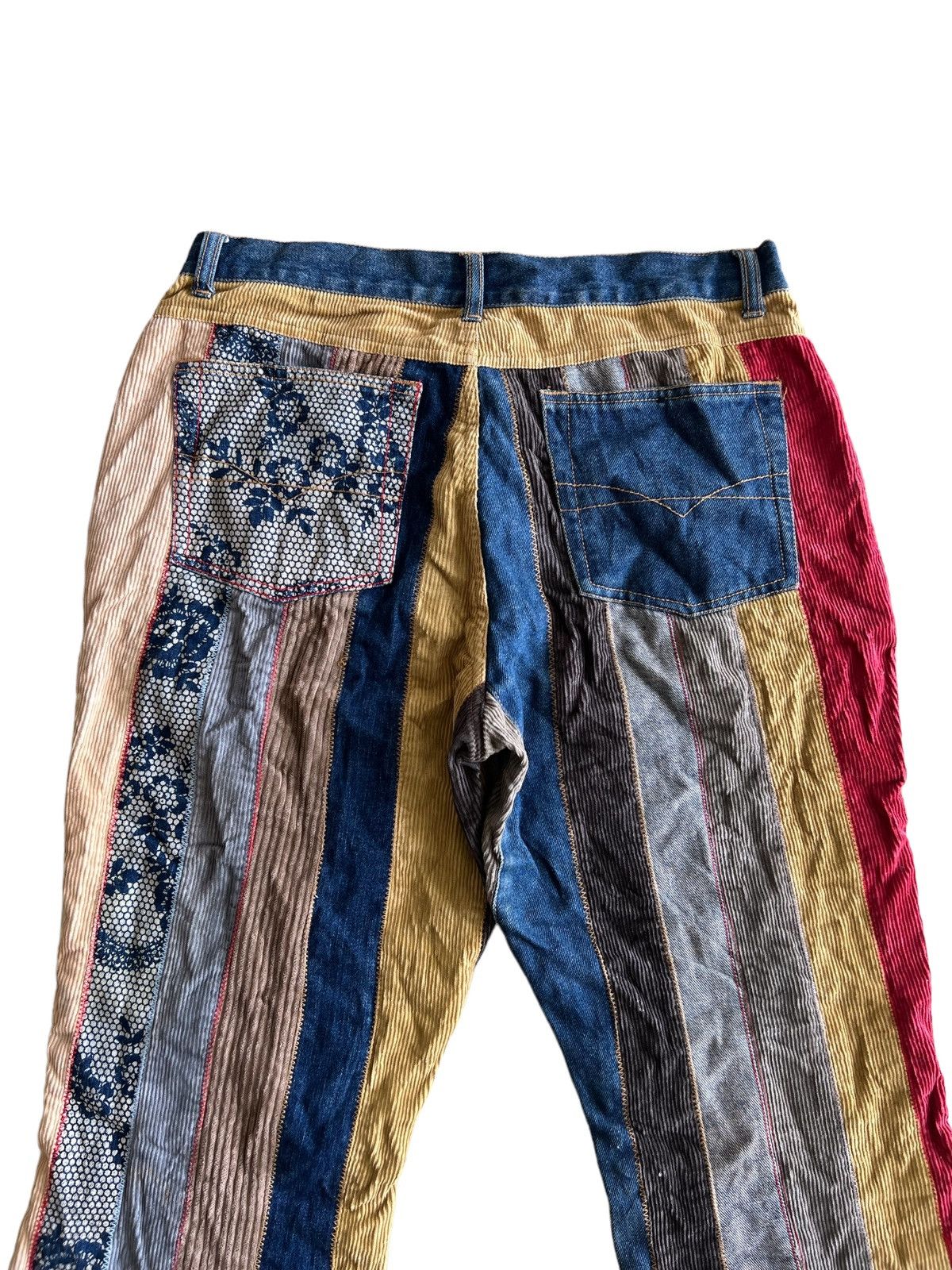 FDMTL RARE🔥Kapital Crazy No Boundaries Patchwork Flare Denim Size US 30 / EU 46 - 7 Thumbnail