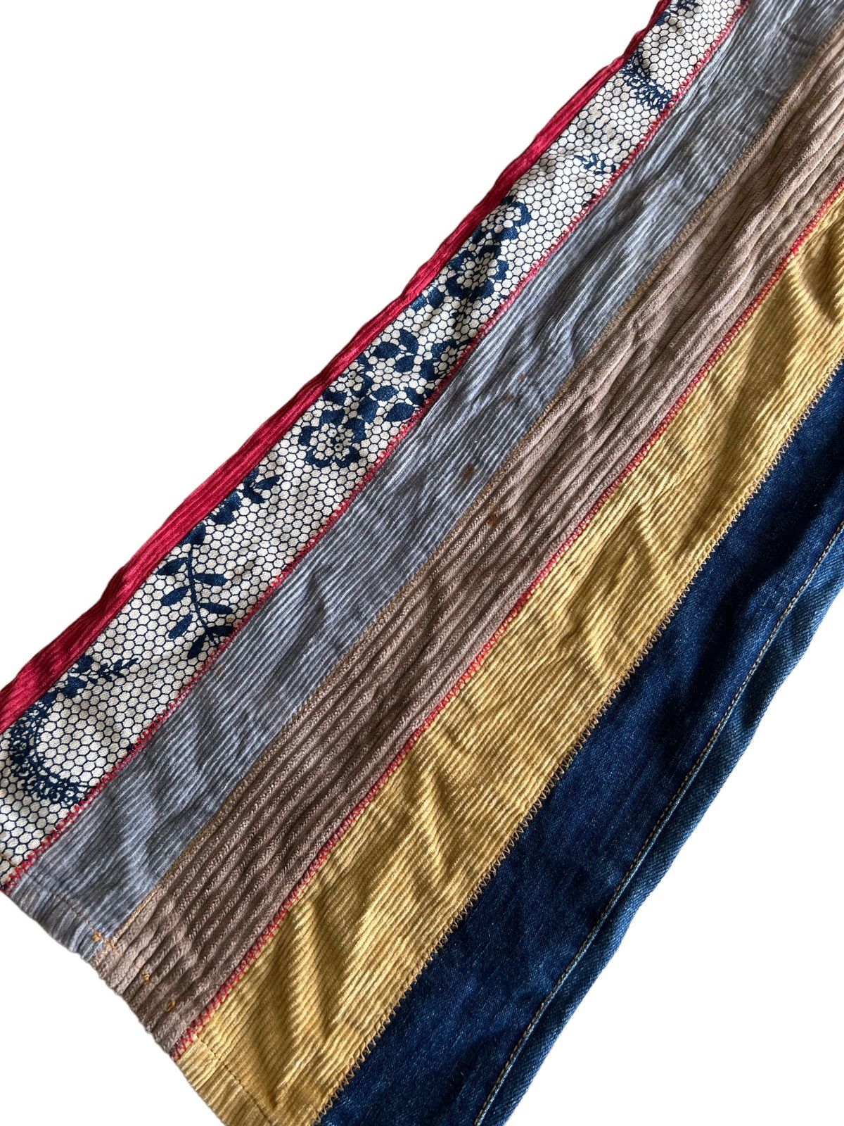 FDMTL RARE🔥Kapital Crazy No Boundaries Patchwork Flare Denim Size US 30 / EU 46 - 8 Thumbnail