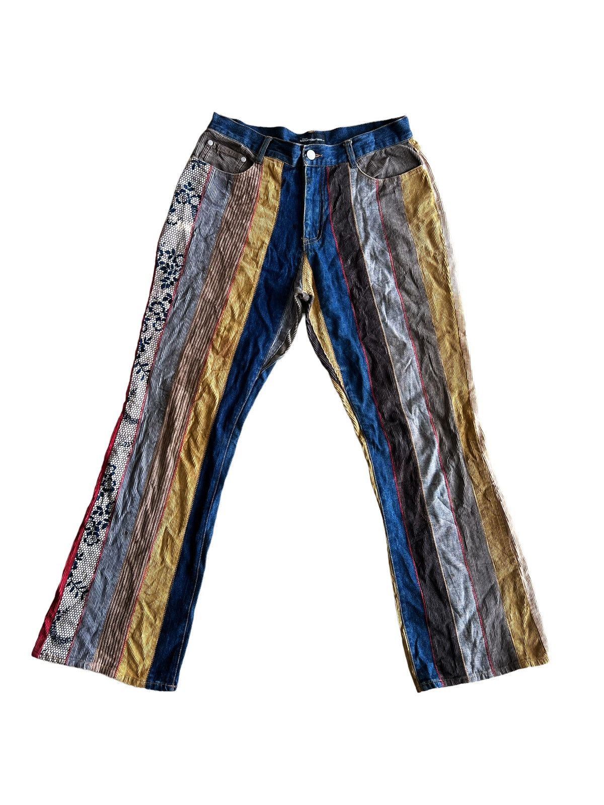 FDMTL RARE🔥Kapital Crazy No Boundaries Patchwork Flare Denim Size US 30 / EU 46 - 1 Thumbnail
