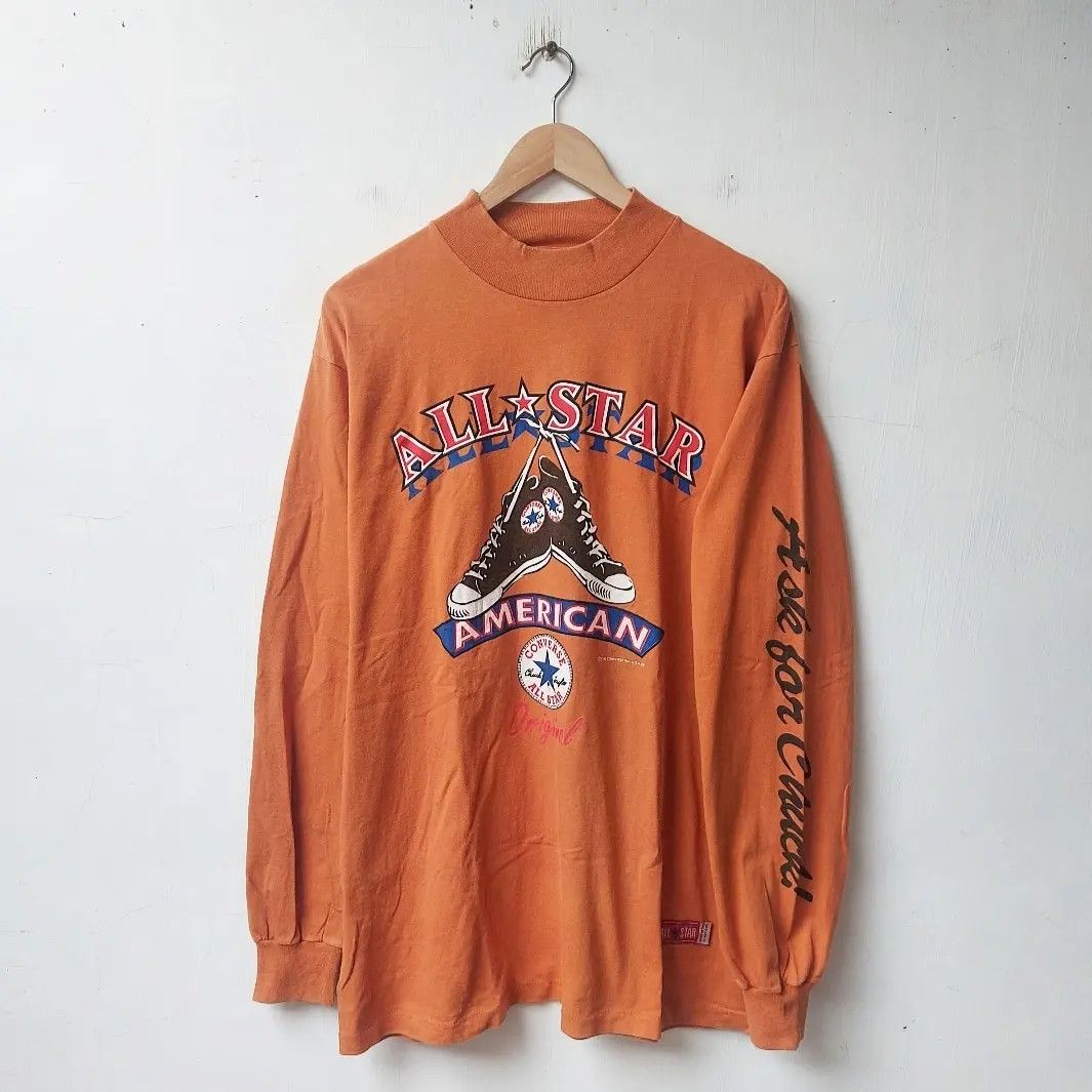 Vintage 90s Converse All Star Long Sleeve Tshirt