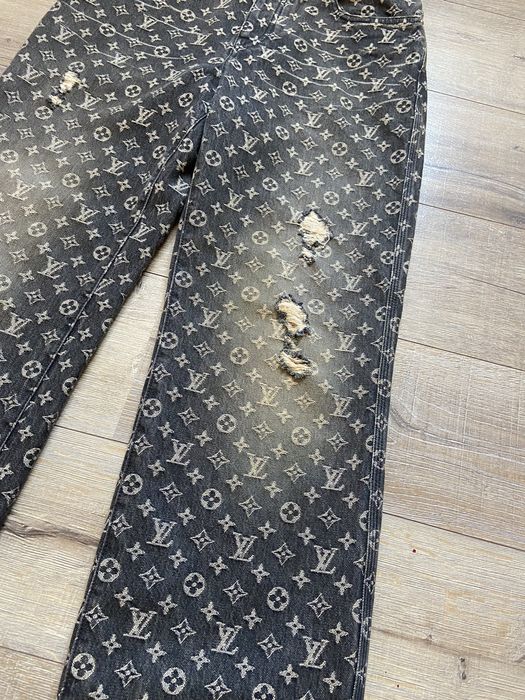 Louis Vuitton Louis Vuitton NBA Virgil Flared Monogram Denim Jeans