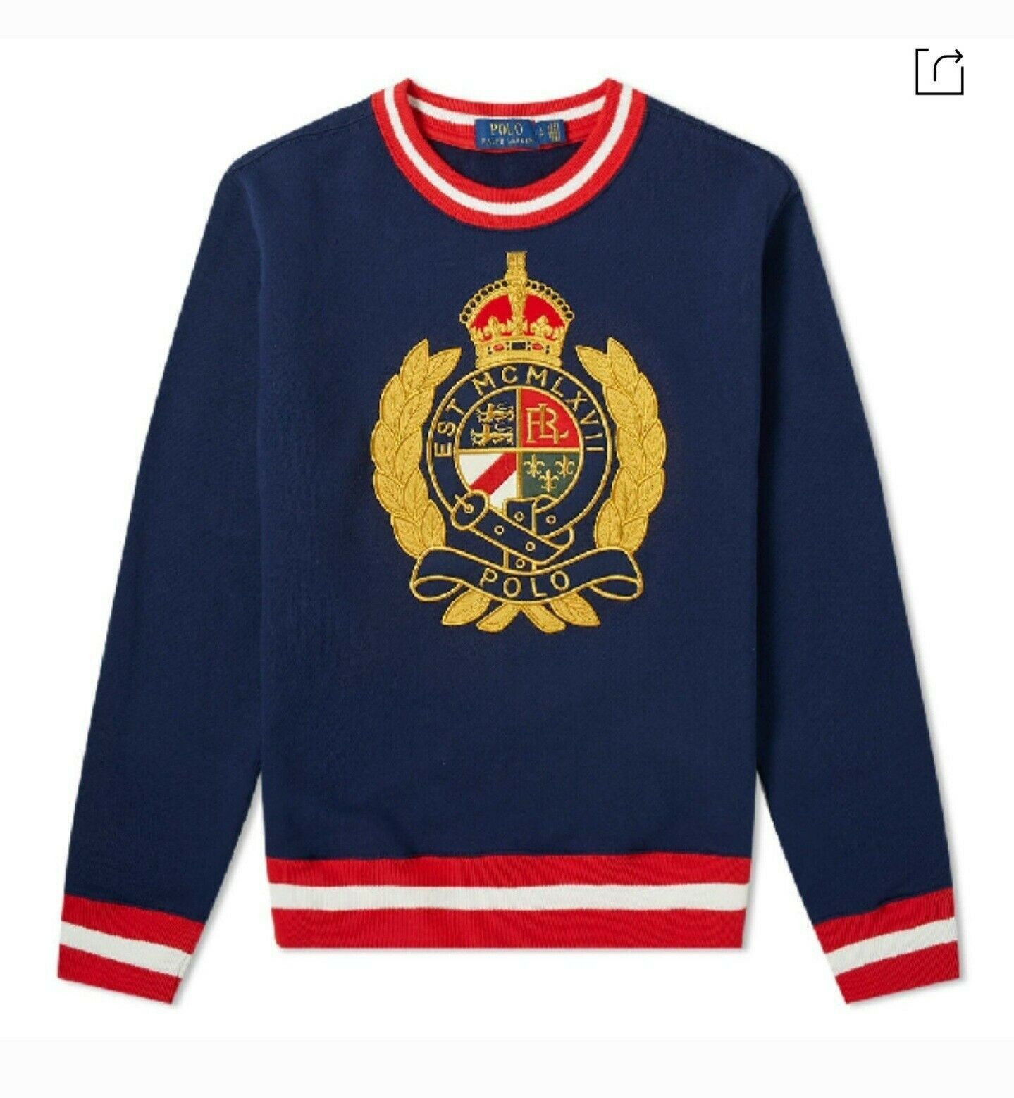 Polo Ralph Lauren Polo Ralph Lauren Yale Crest Sweatshirt XXL Size US XXL / EU 58 / 5 - 1 Thumbnail