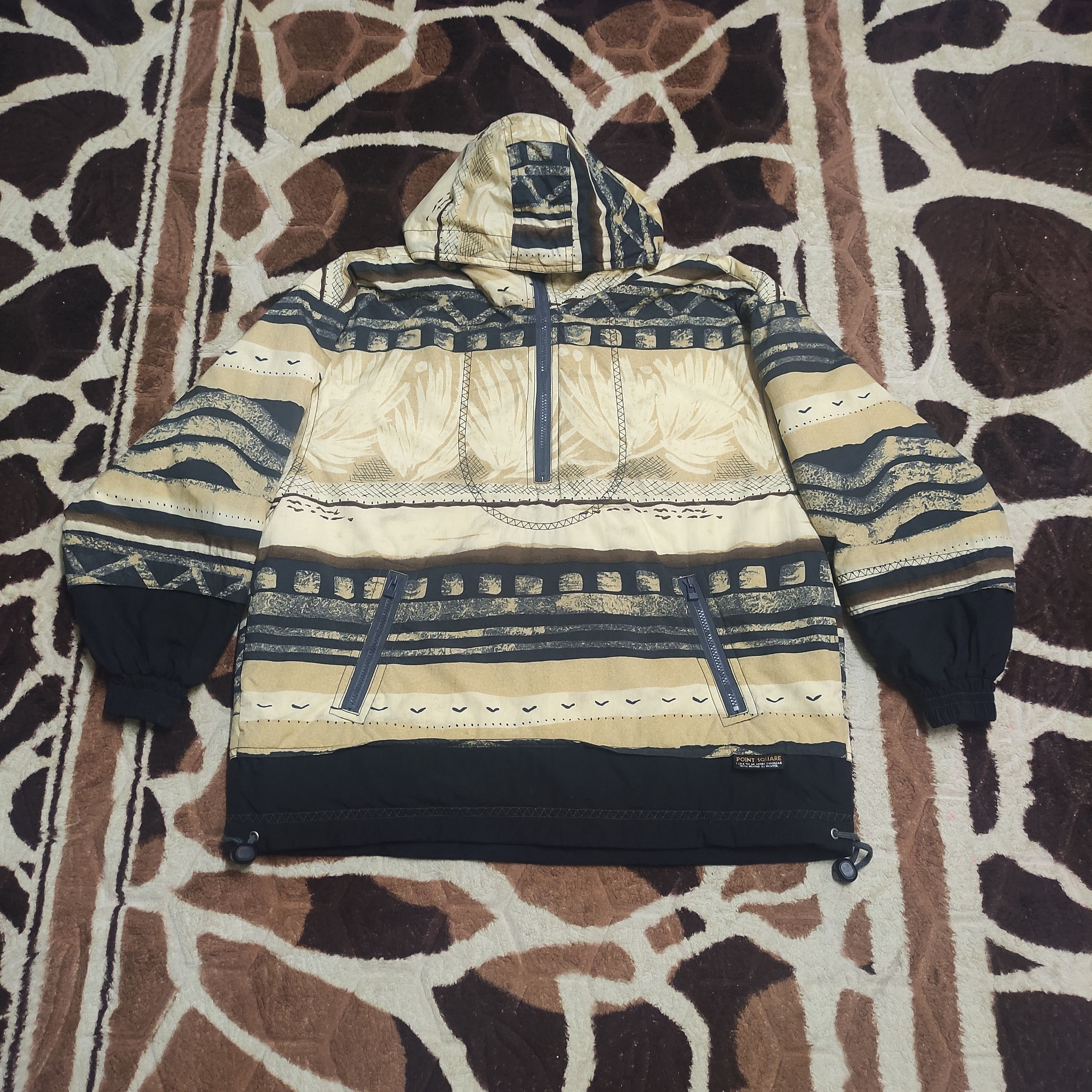 Japanese Brand Vtg Point Square Nature Design Hoodie Size US XL / EU 56 / 4 - 2 Thumbnail