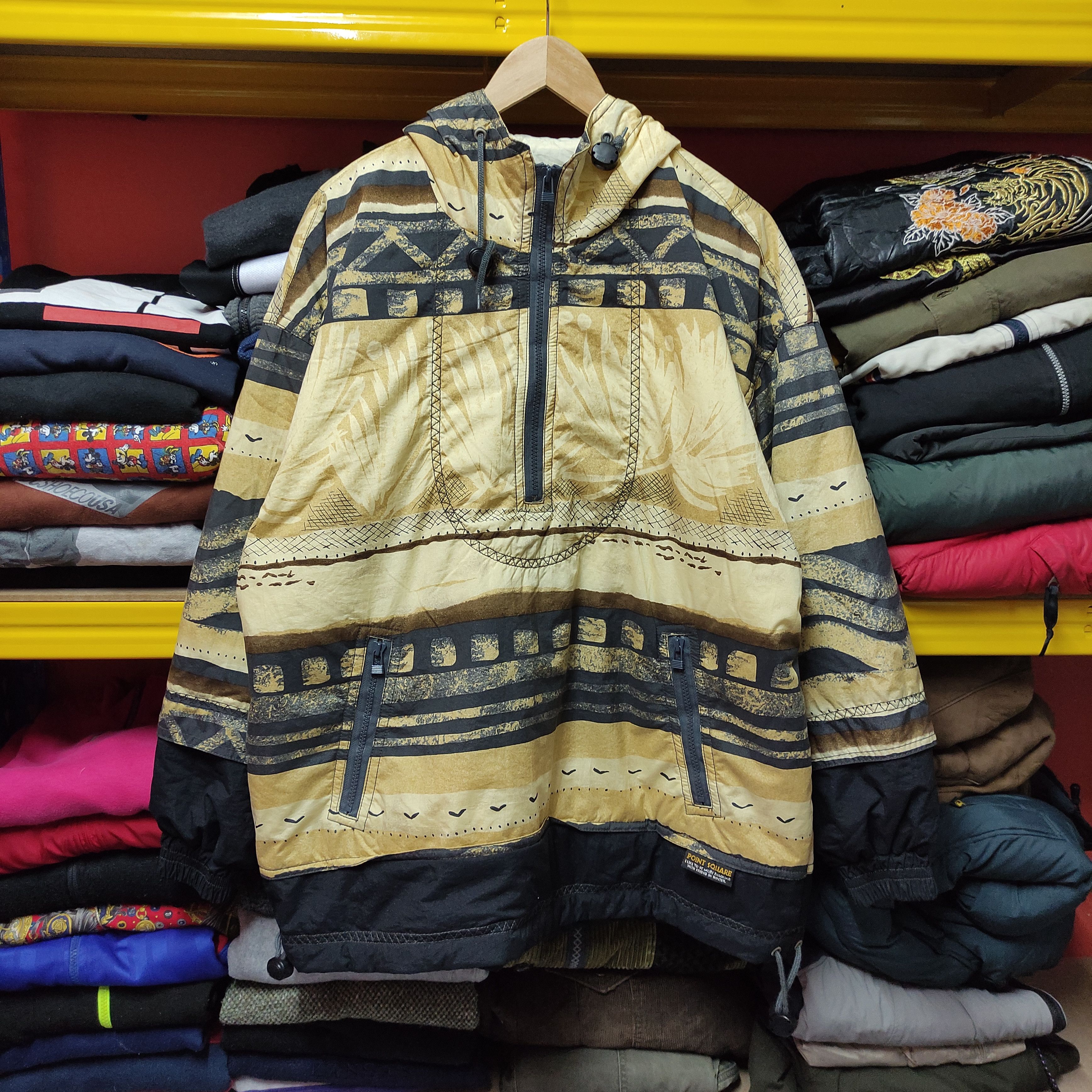 Japanese Brand Vtg Point Square Nature Design Hoodie Size US XL / EU 56 / 4 - 1 Thumbnail
