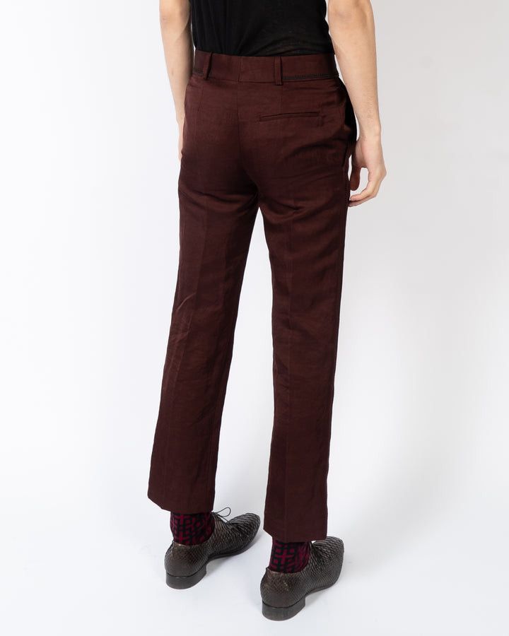 Haider Ackermann SS19 Embroidered Chocolate Trousers Size US 28 / EU 44 - 4 Thumbnail