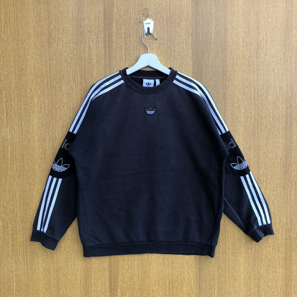 Vintage Adidas Three Stripes Sweatshirt Jumper