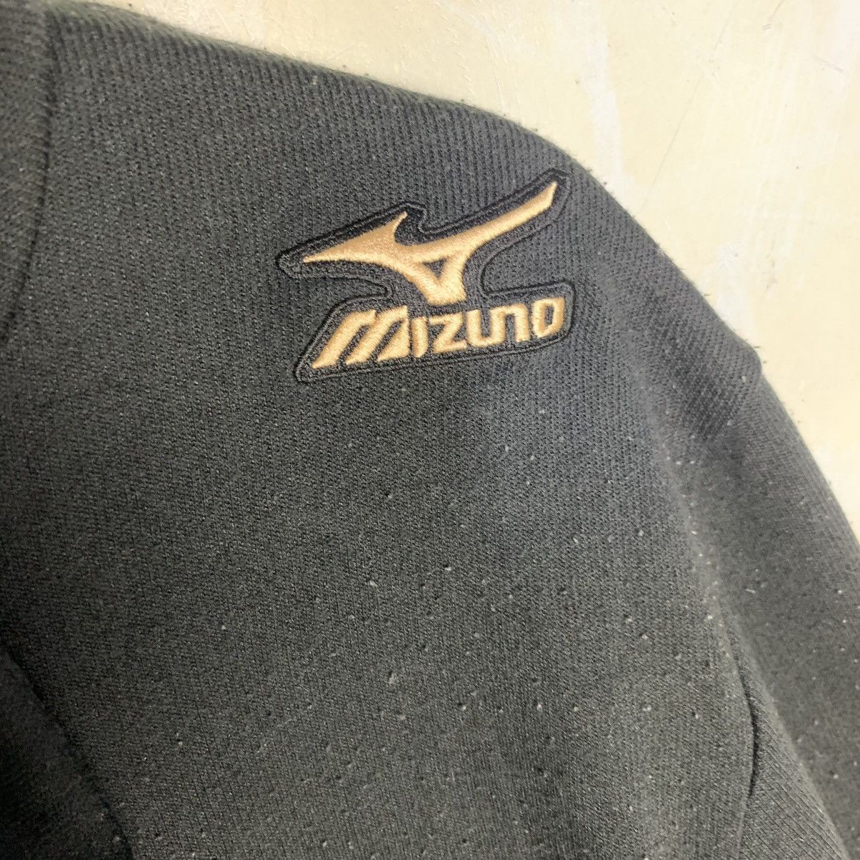Hoodie sweatshirt vintage mizuno black medium size