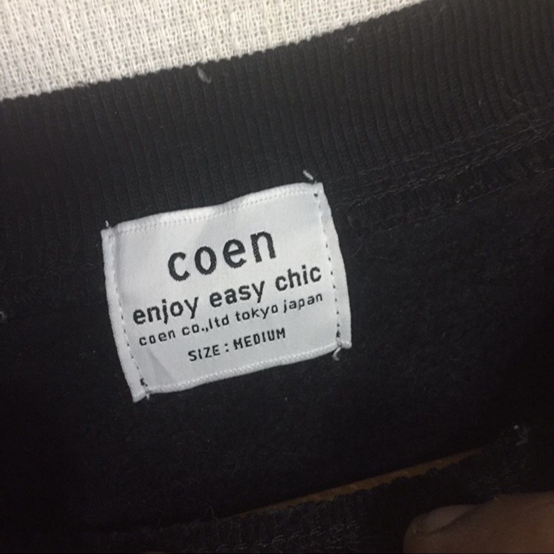 Japanese Brand Plain sweatshirt Japanese black color Size US M / EU 48-50 / 2 - 4 Thumbnail
