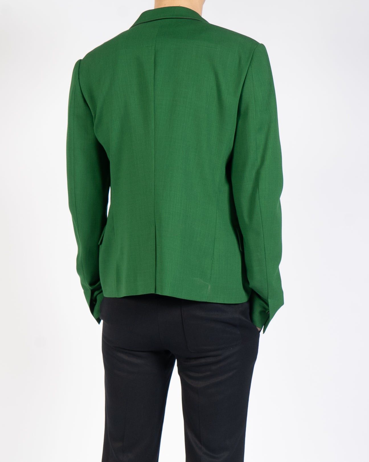 Haider Ackermann SS19 Green Classic 3 Button Wool Blazer Size US S / EU 44-46 / 1 - 4 Thumbnail