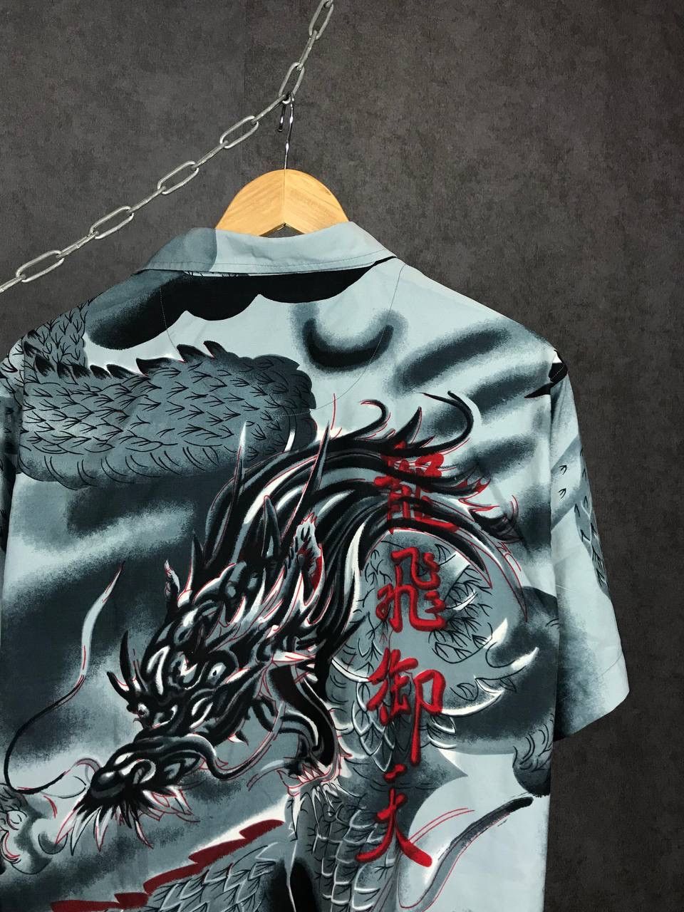 Vintage Dragon vintage crazy Japanese overprinted shirt Size US L / EU 52-54 / 3 - 5 Thumbnail