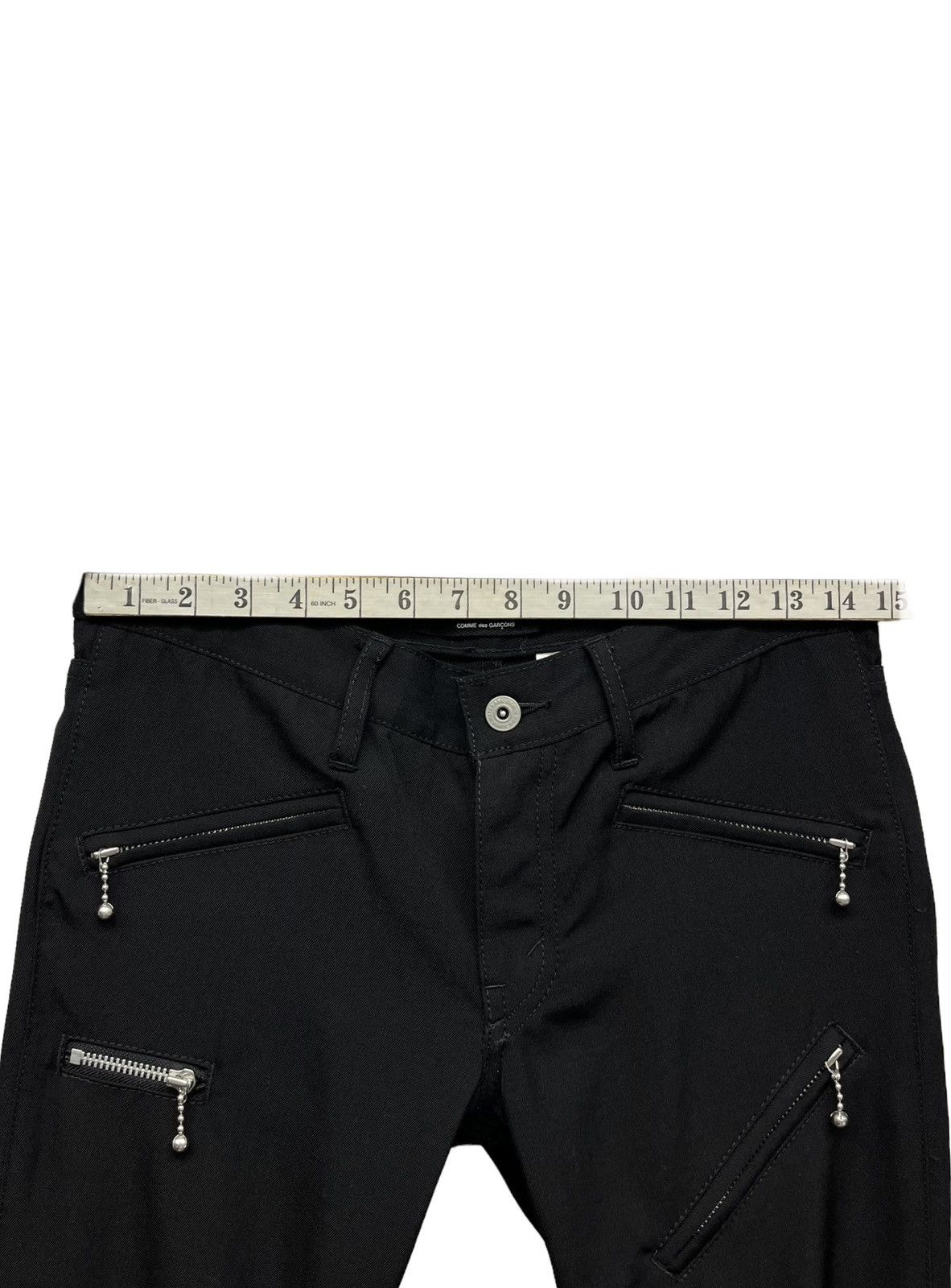 Comme des Garcons JUNYA WATANABE CDG Punk Multi Zipper Wool Skinny Pants Size 28" / US 6 / IT 42 - 8 Thumbnail