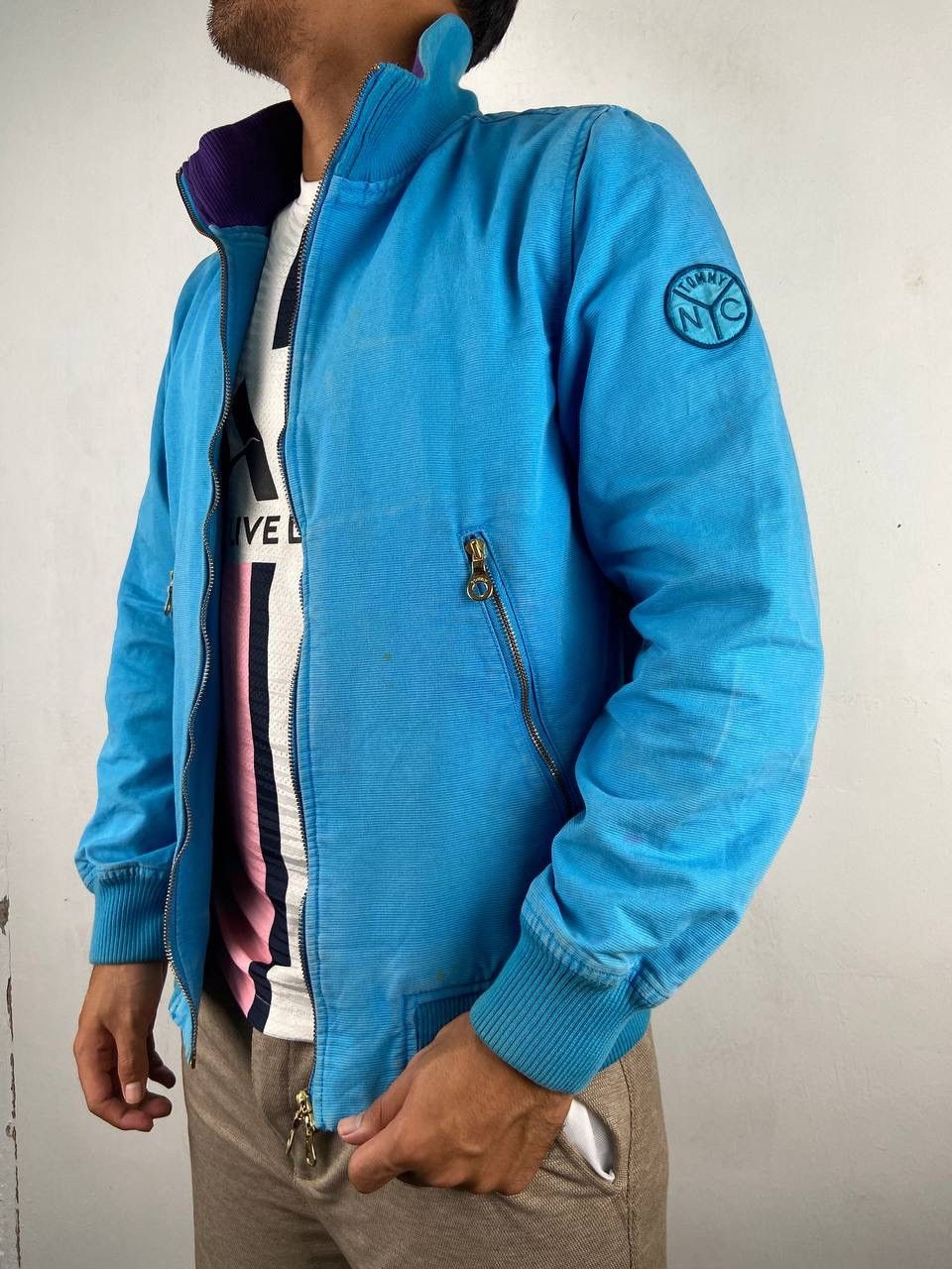 Tommy Hilfiger Vintage Tommy Hilfiger NYC USA Denim Workwear Jacket Size US L / EU 52-54 / 3 - 3 Thumbnail