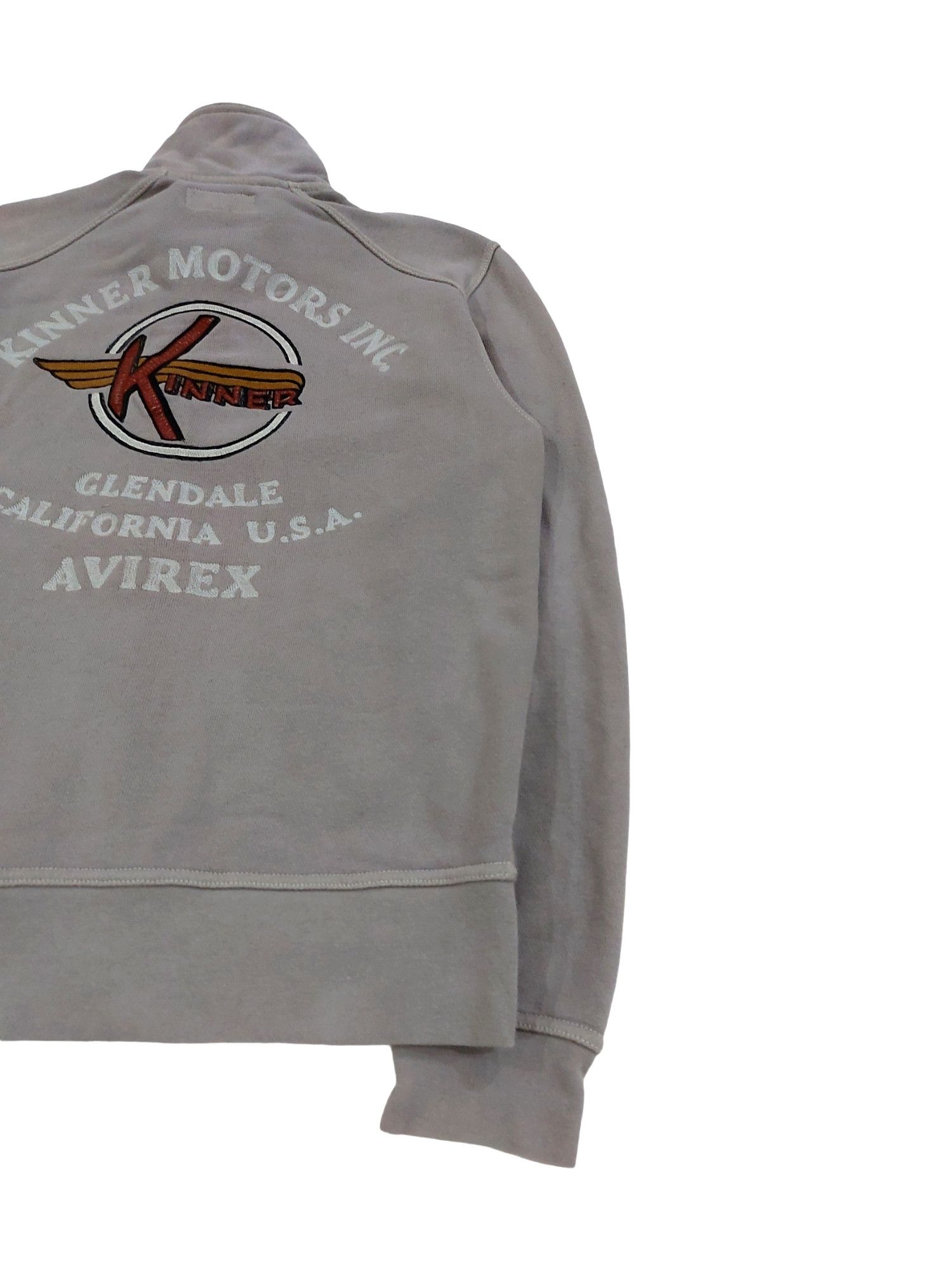 Avirex RARE! VTG AVIREX "KINNER MOTORS INC." ZIP UP SWEATER Size US XL / EU 56 / 4 - 3 Thumbnail