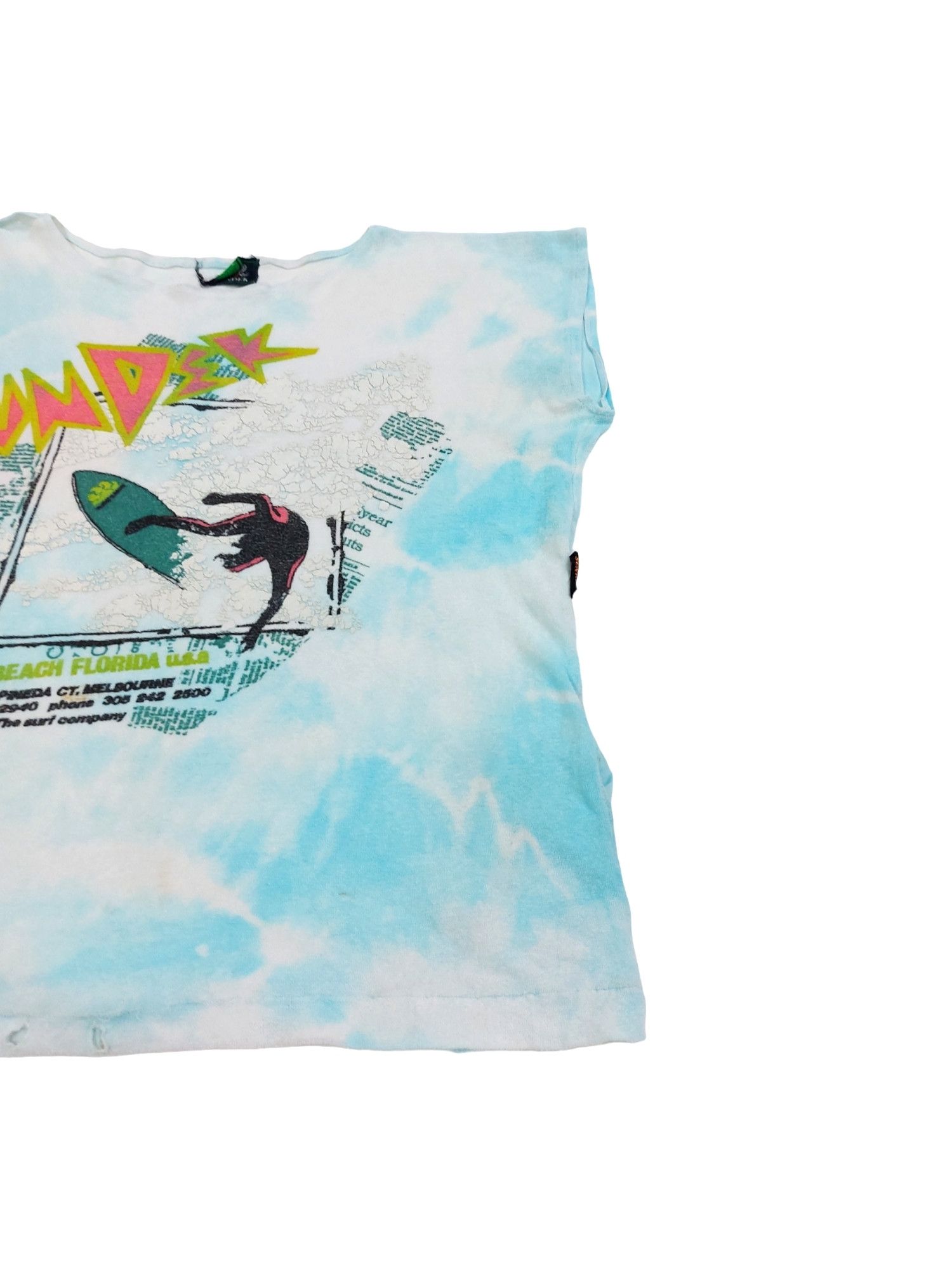 Sundek × Vintage VERY RARE! VTG 90s SUNDEK SURF POSTER OVERSIZED Size M / US 6-8 / IT 42-44 - 2 Thumbnail