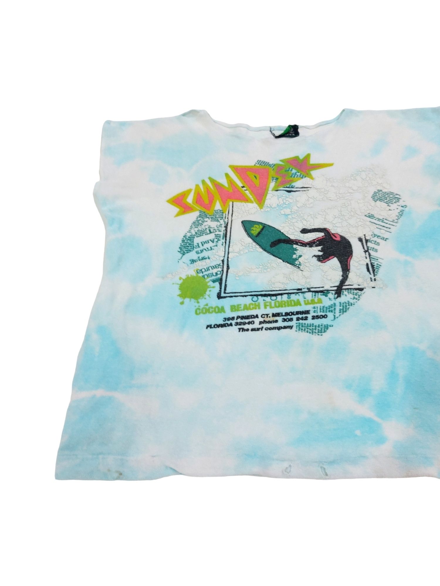 Sundek × Vintage VERY RARE! VTG 90s SUNDEK SURF POSTER OVERSIZED Size M / US 6-8 / IT 42-44 - 3 Thumbnail
