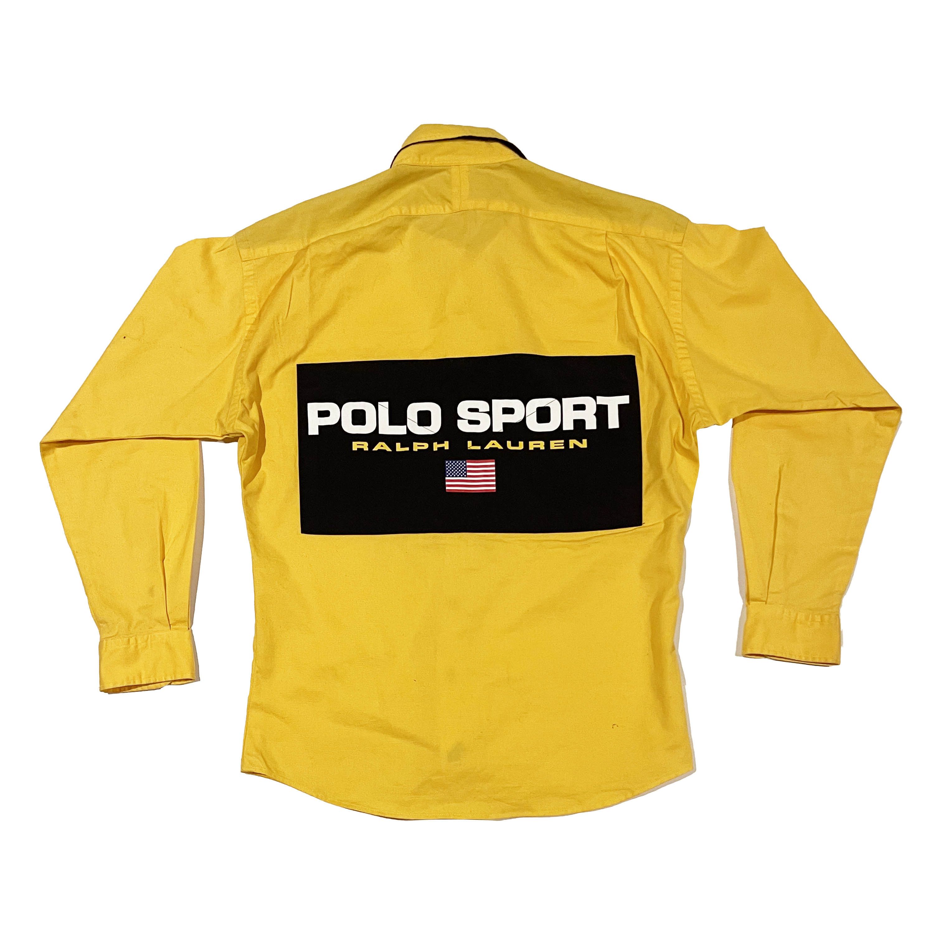 Polo Ralph Lauren Ralph Lauren Polo Sport Yellow Shirt Jacket Grailed