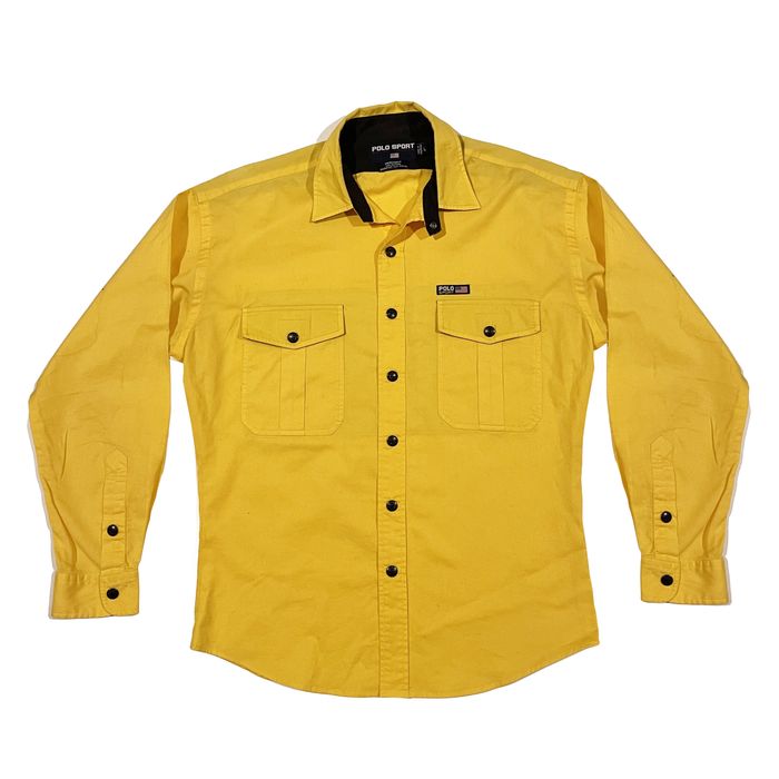 Polo Ralph Lauren Ralph Lauren Polo Sport Yellow Shirt Jacket Grailed