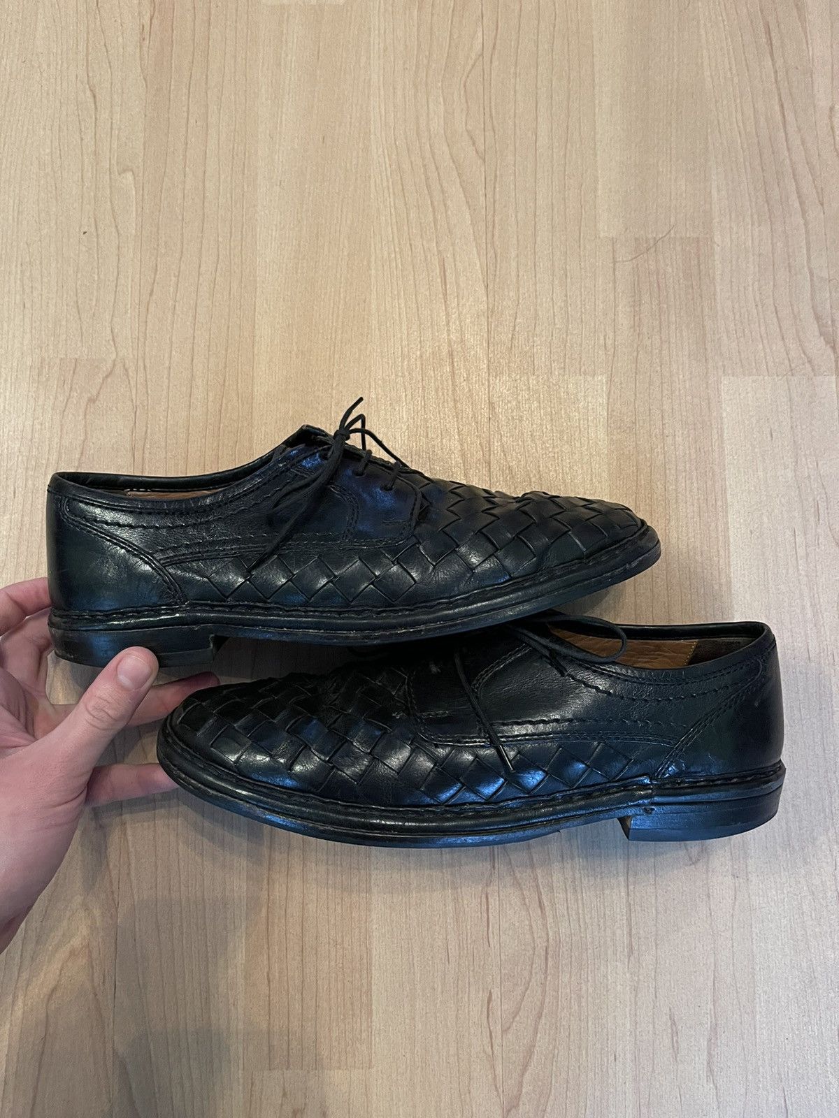 Handmade × Vintage Sioux vintage 90s Bottega esthetic real leather shoes Size US 8.5 / EU 41-42 - 3 Thumbnail