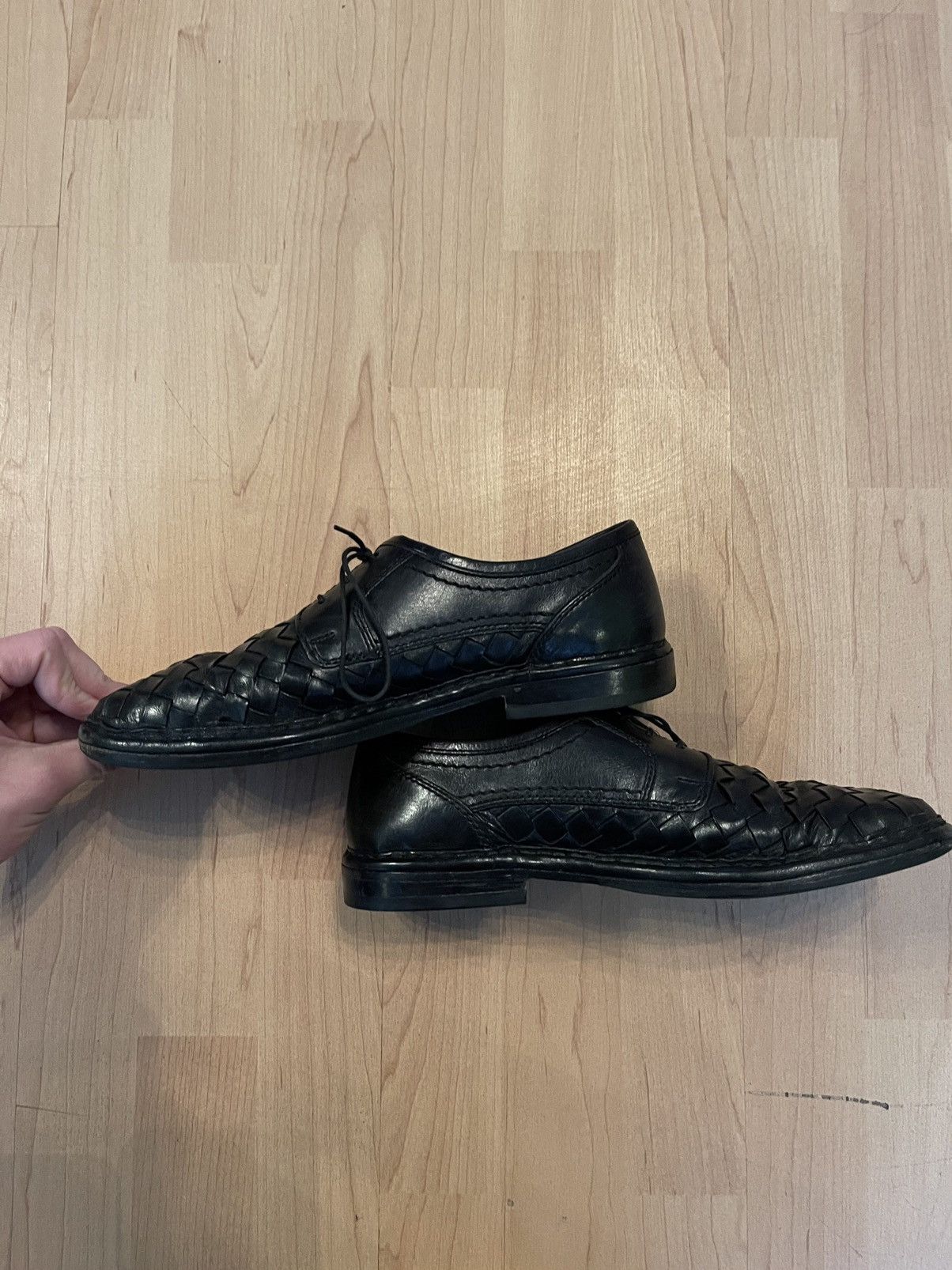 Handmade × Vintage Sioux vintage 90s Bottega esthetic real leather shoes Size US 8.5 / EU 41-42 - 4 Thumbnail