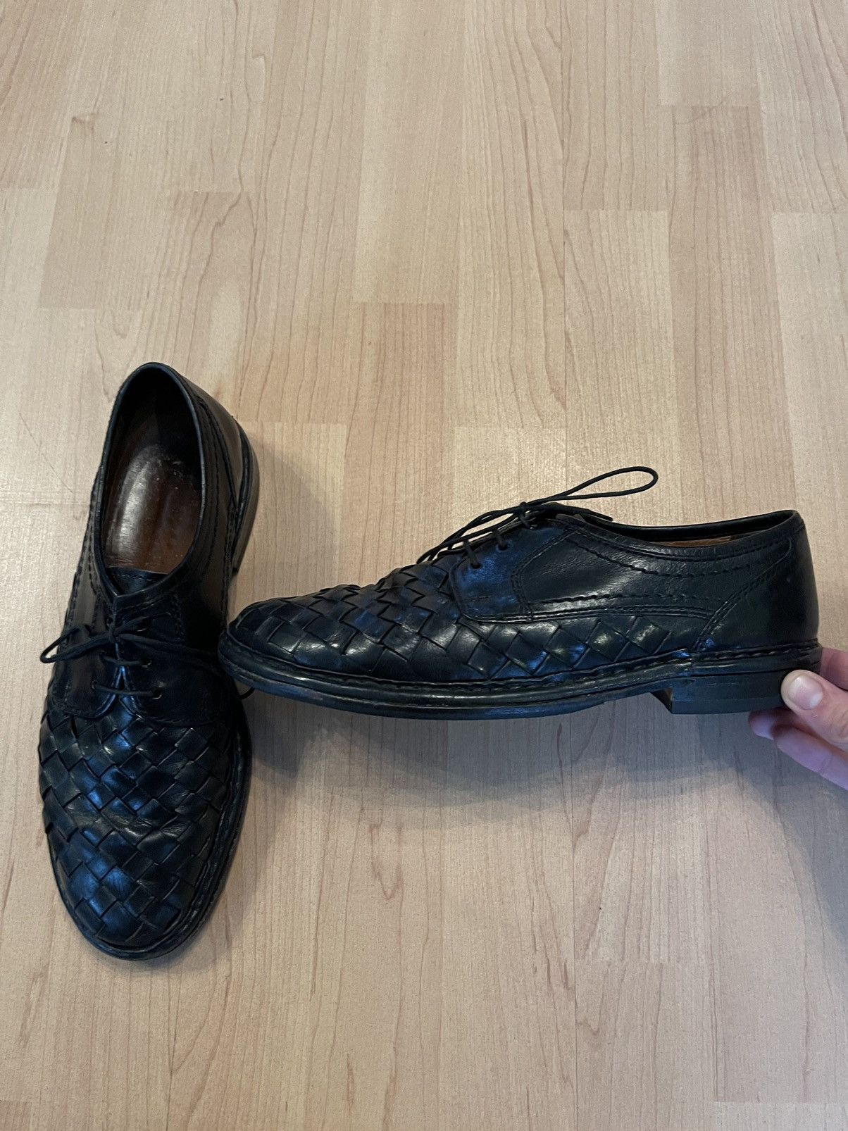 Handmade × Vintage Sioux vintage 90s Bottega esthetic real leather shoes Size US 8.5 / EU 41-42 - 1 Thumbnail