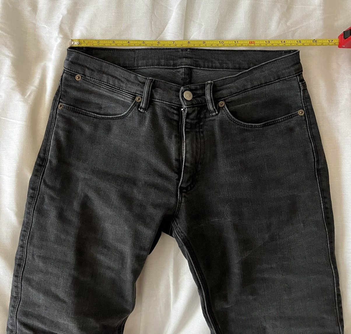 Acne Studios ACNE STUDIOS MAX USED BLACK JEANS 29x32 Size US 29 - 3 Thumbnail