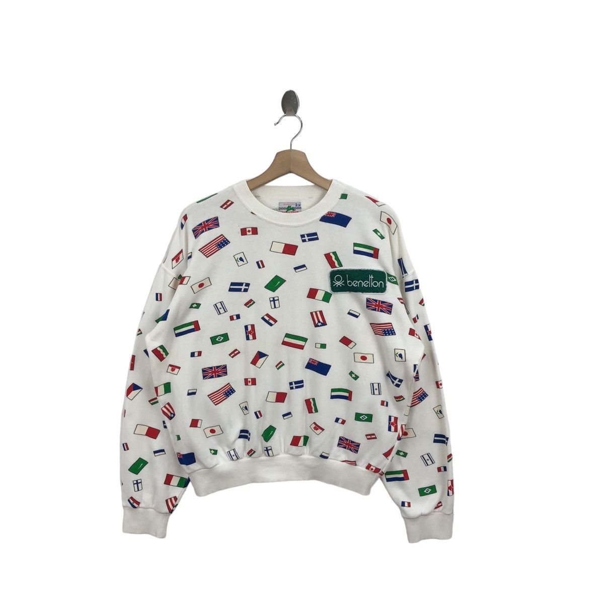 Pick!! Vtg BENETTON FORMULA 1 Fullprint Sweatshirt Pullover