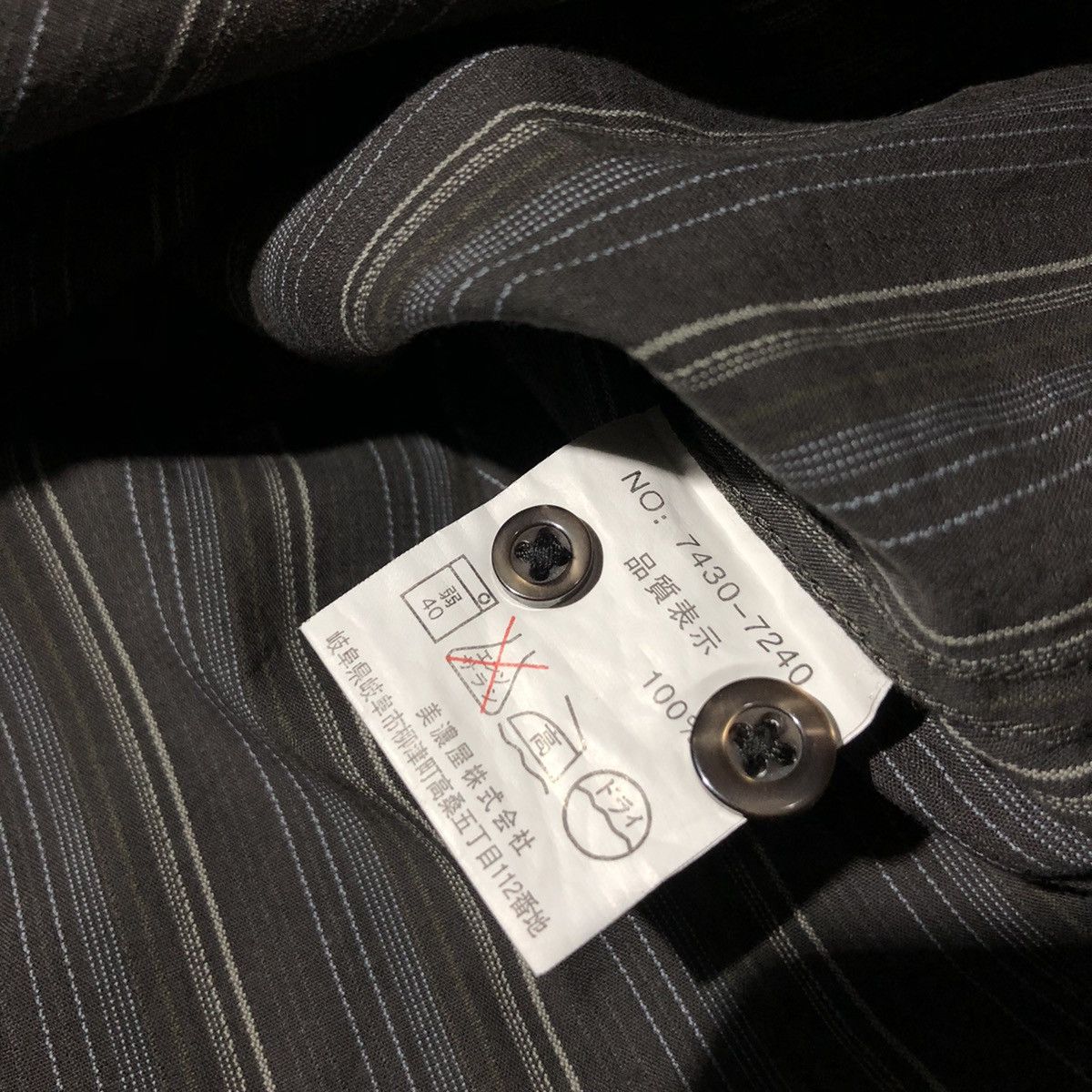 Kansai Yamamoto × Vintage Kansai Stripped Button Up Shirt Size US L / EU 52-54 / 3 - 9 Thumbnail