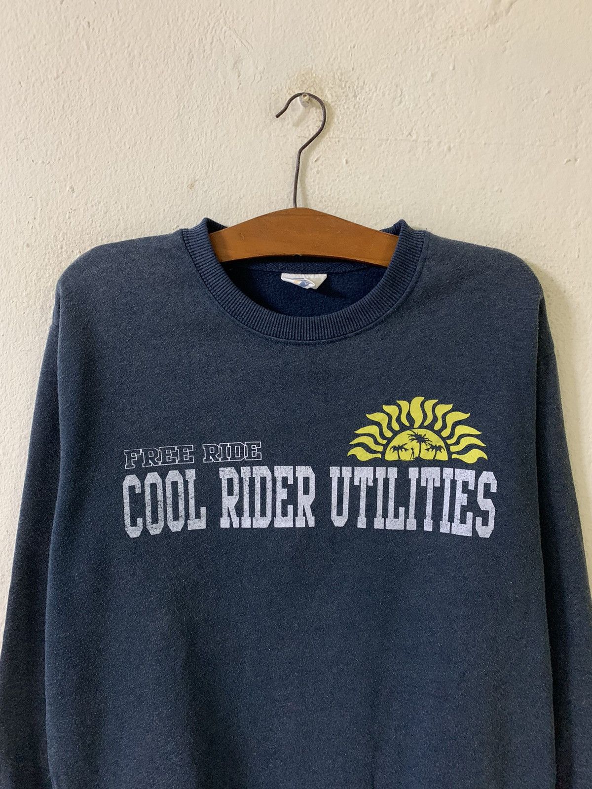 Japanese Brand Cru Design Cool Rider Utilities Sweatshirt Size US L / EU 52-54 / 3 - 4 Thumbnail