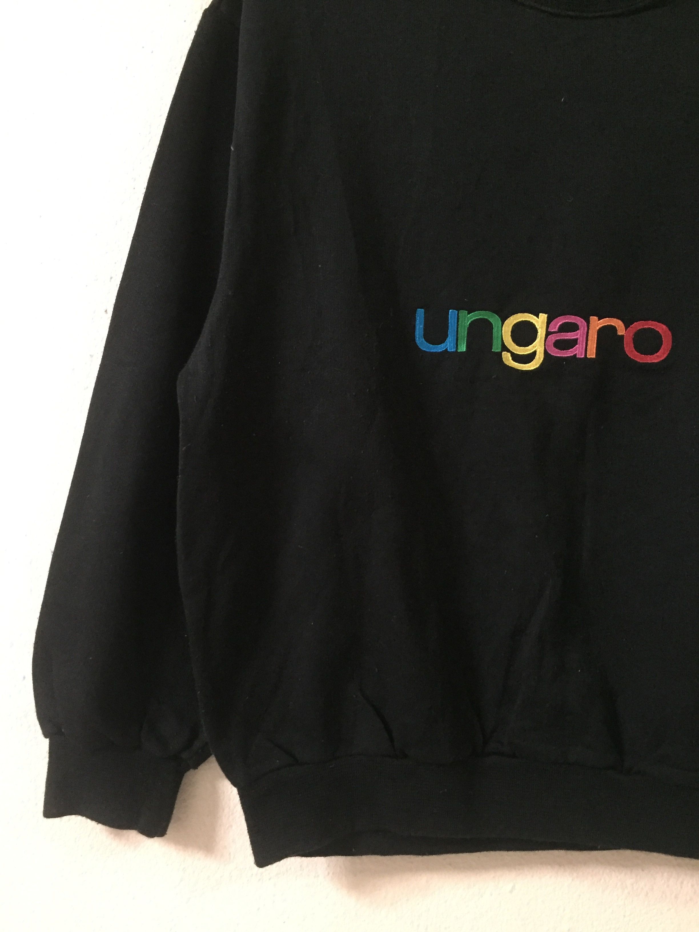 Emanuel Ungaro Ungaro Paris Spellout Sweatshirt Made In Italy Size US M / EU 48-50 / 2 - 3 Thumbnail
