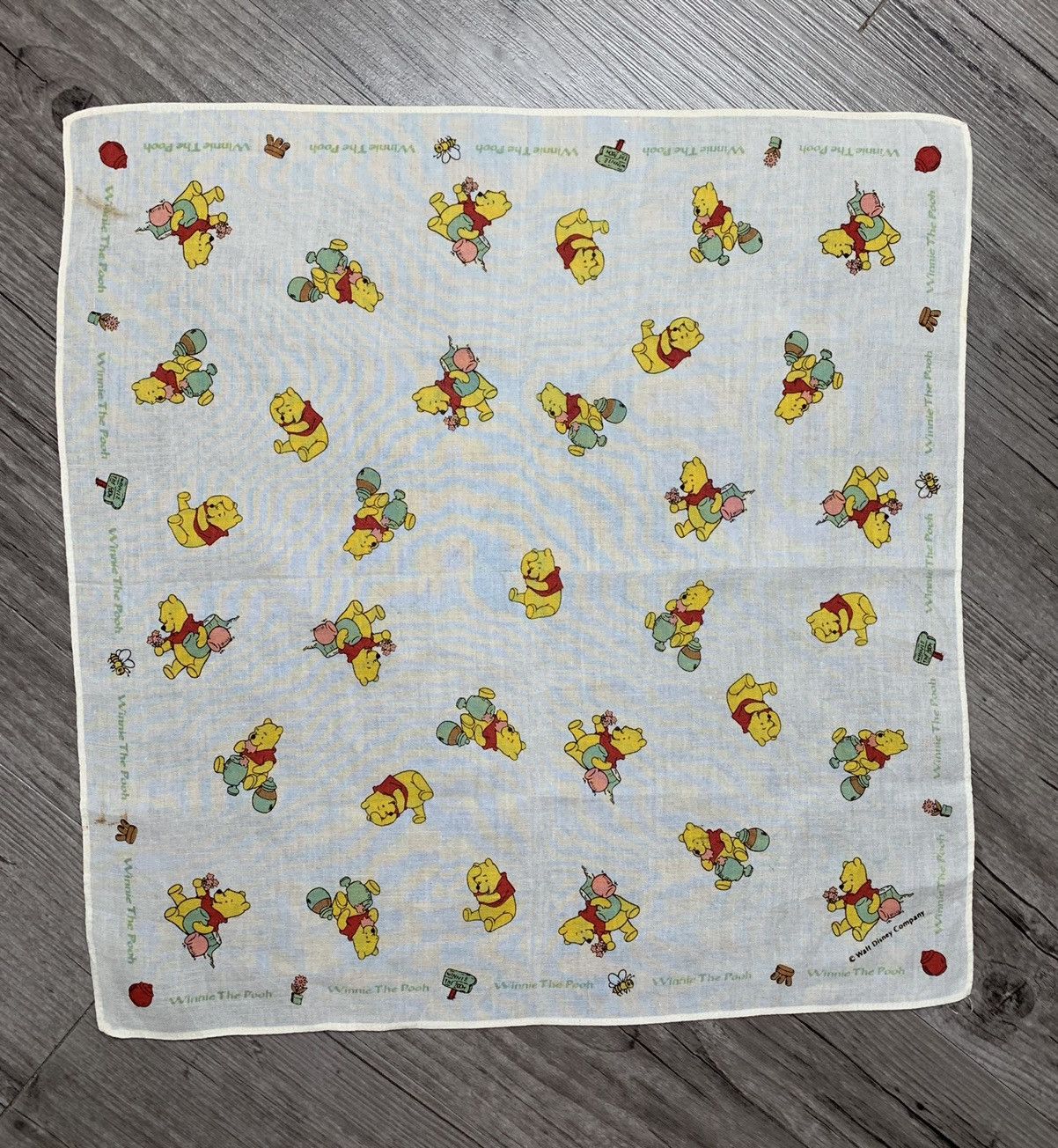 Disney Winnie The Pooh Handkerchief Pocketsquares Neckerchief Size ONE SIZE - 1 Thumbnail