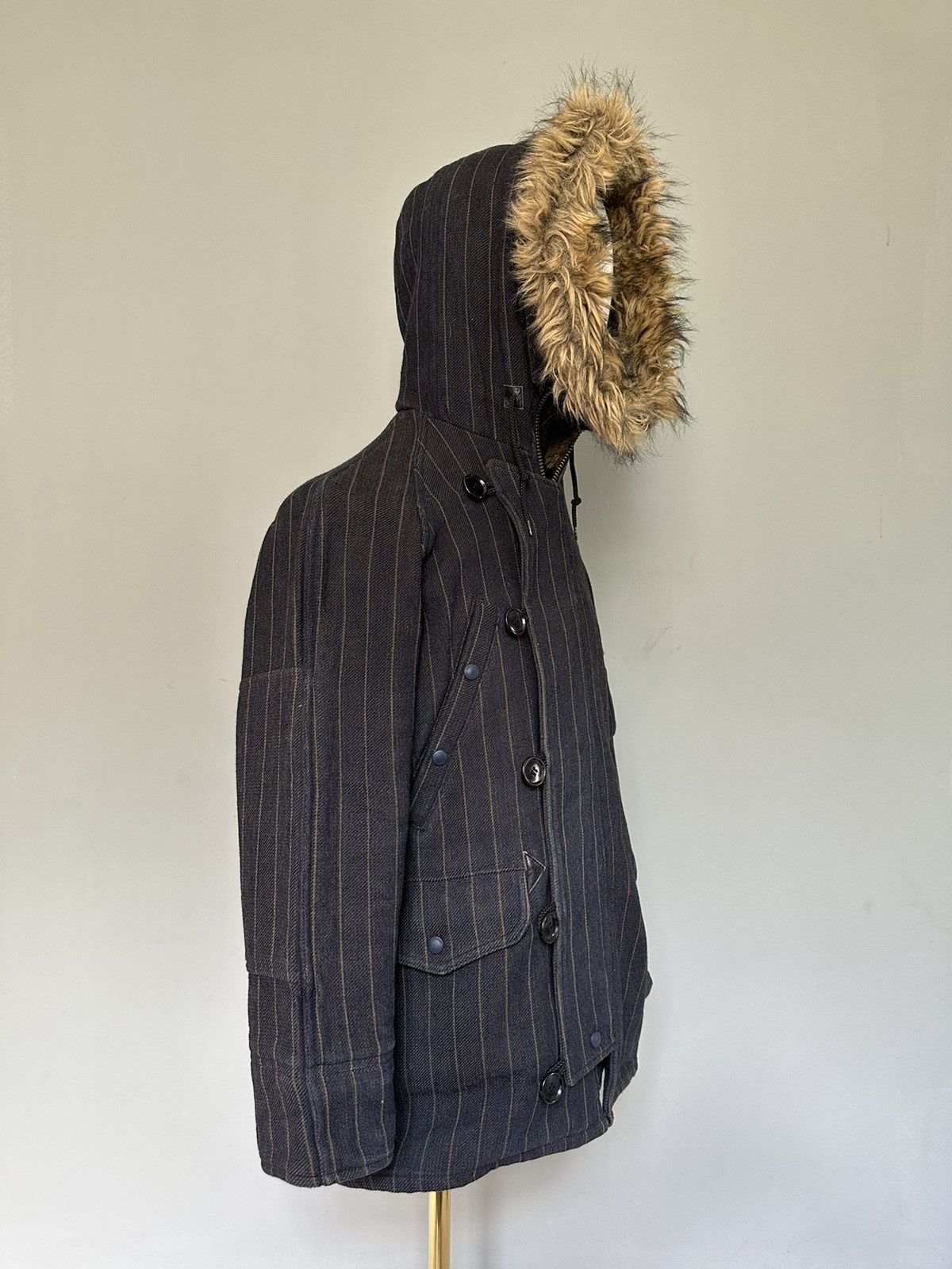Japanese Brand FALL/WINTER 02-03 Revolver parka heavy denim coat Size US M / EU 48-50 / 2 - 23 Thumbnail