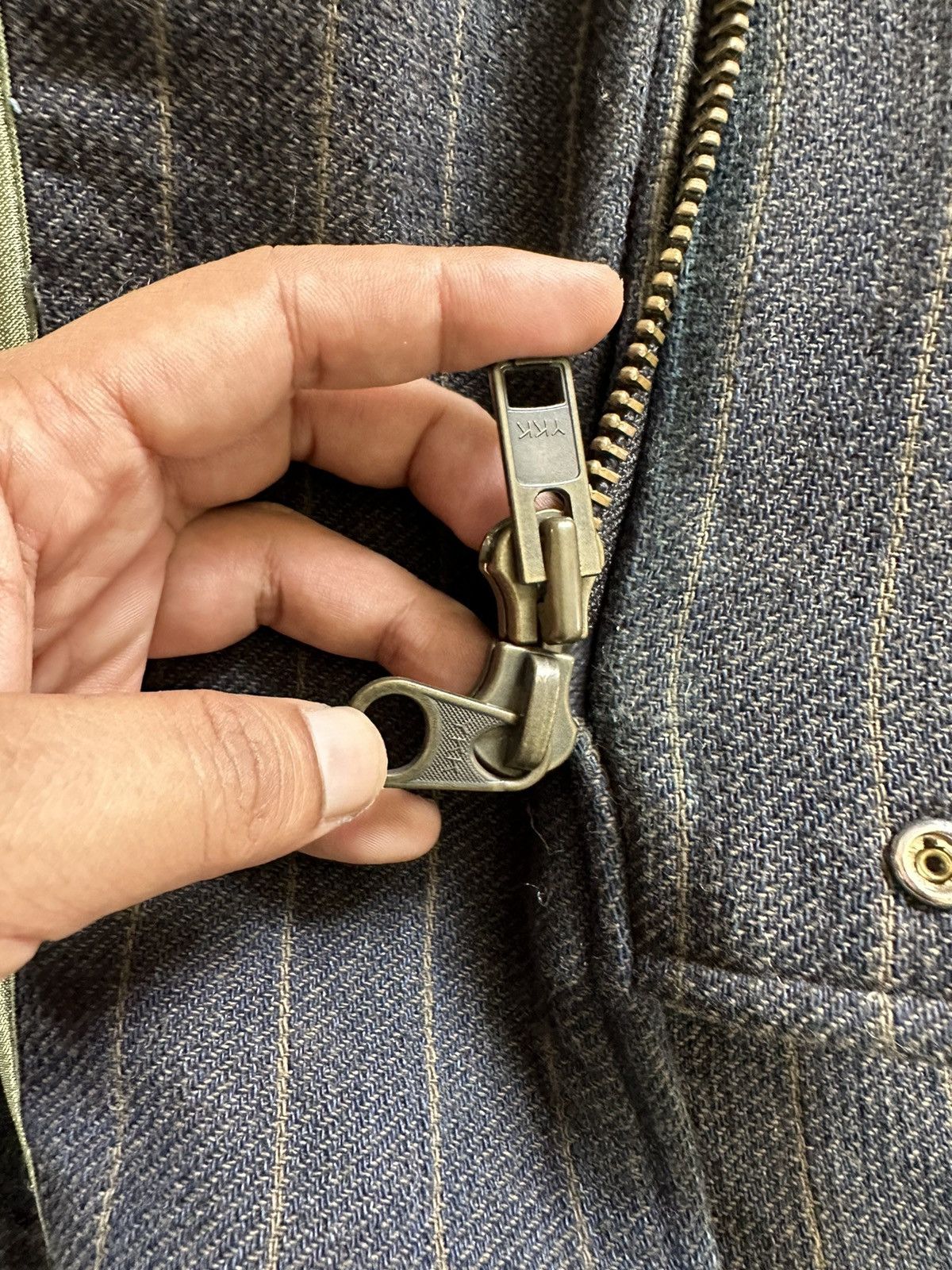 Japanese Brand FALL/WINTER 02-03 Revolver parka heavy denim coat Size US M / EU 48-50 / 2 - 9 Thumbnail
